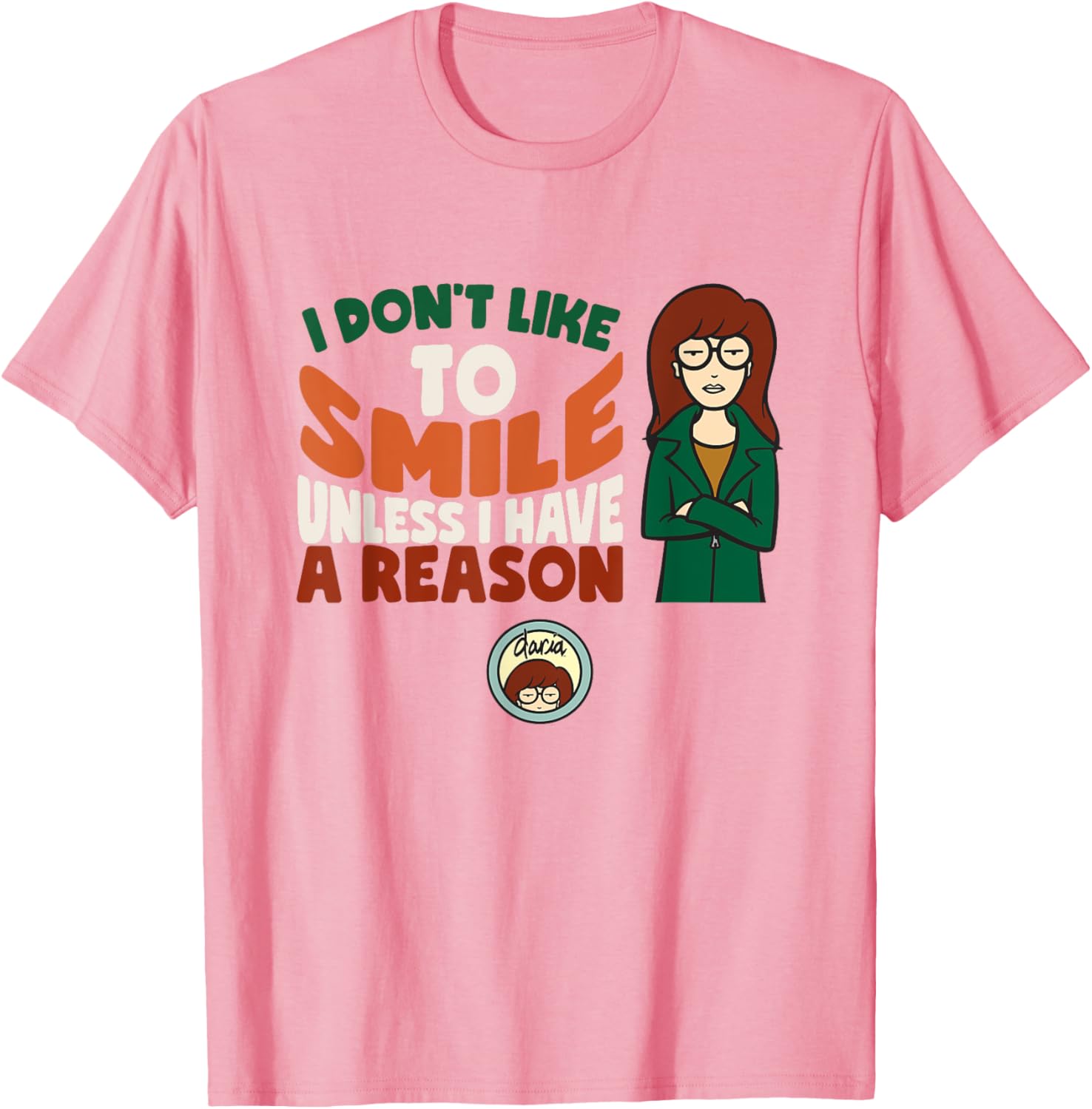 Mademark x Daria I Don't Like To Smile T-Shirt for Trendy Style - 1