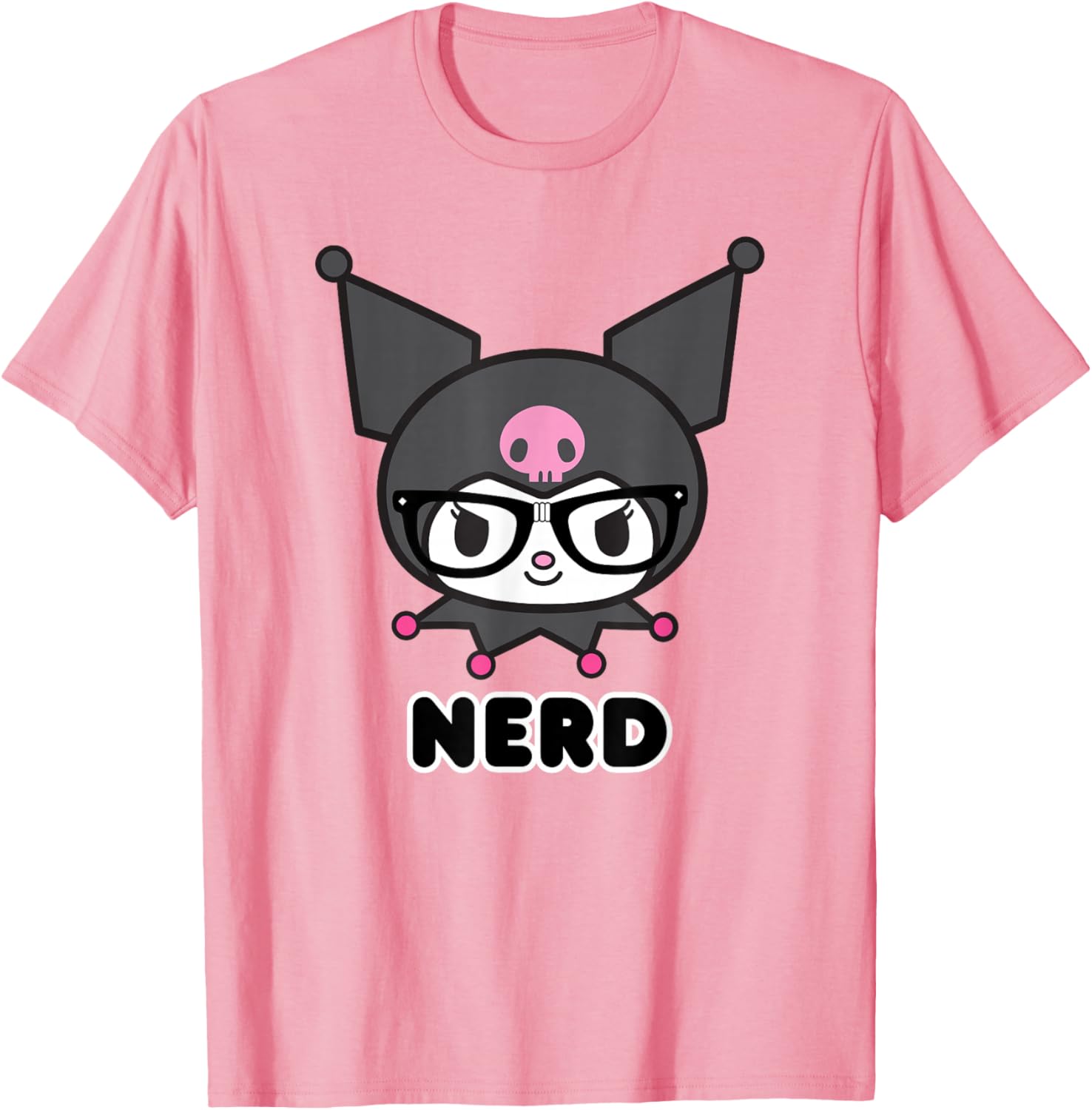 Cute SANRIO Kuromi Nerd Glasses T-Shirt for Fun Fashion Lovers - 2