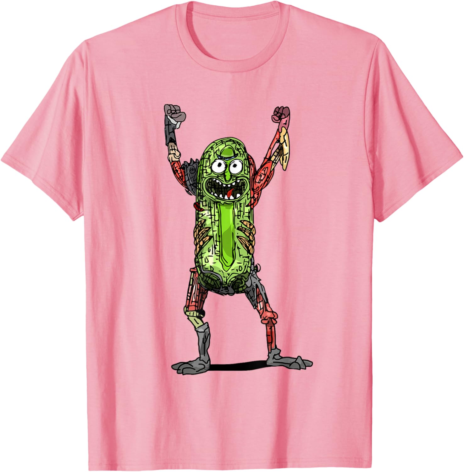 Mademark x Rick and Morty Pickle Rick Black T-Shirt for Fans - 22
