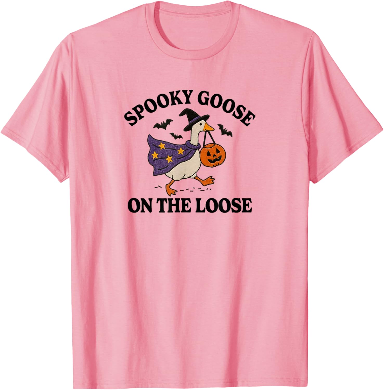 Spooky Goose on the Loose Funny Halloween T-Shirt for Animal Lovers - 14