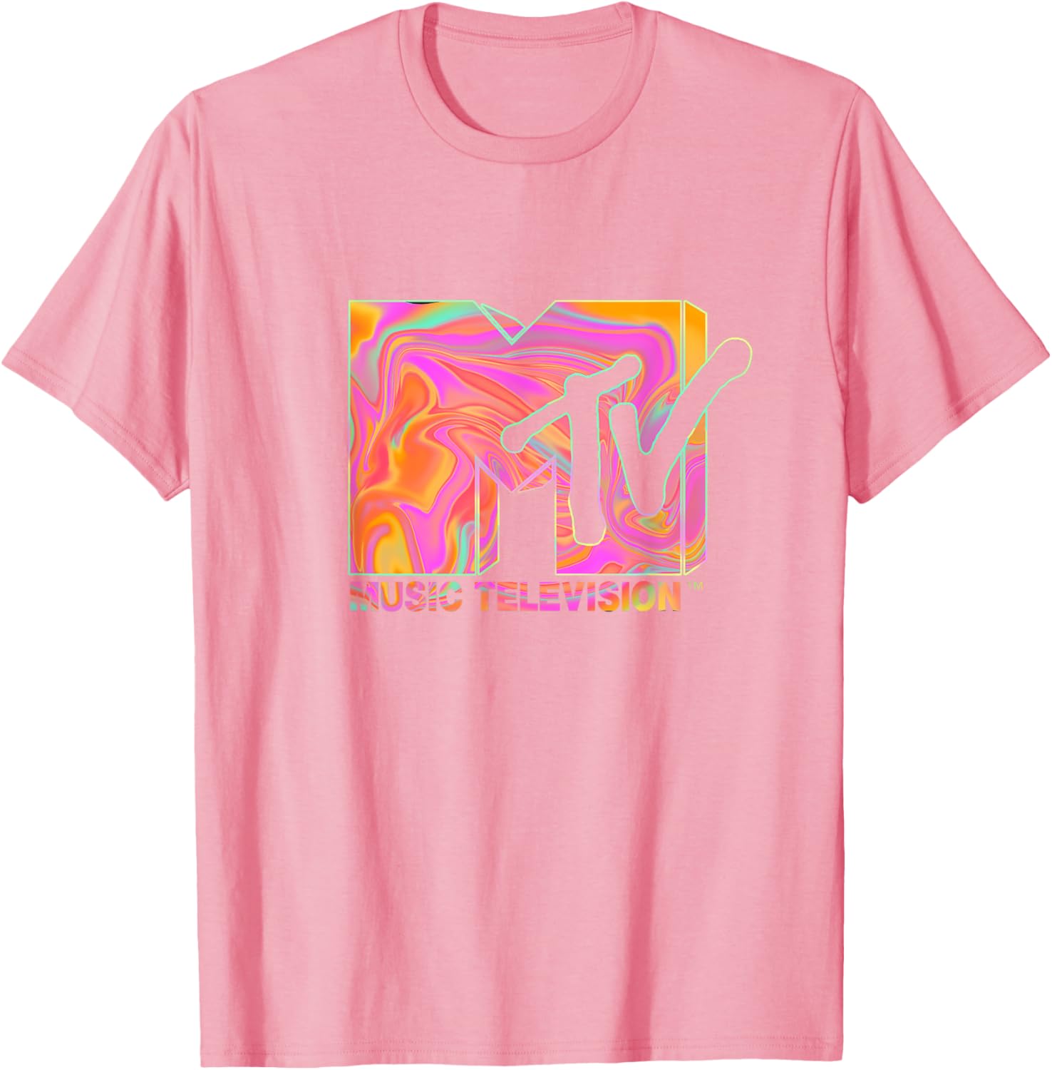 Mademark x MTV Retro Logo T-Shirt in 70s 80s Hippie Style Fashion - 13