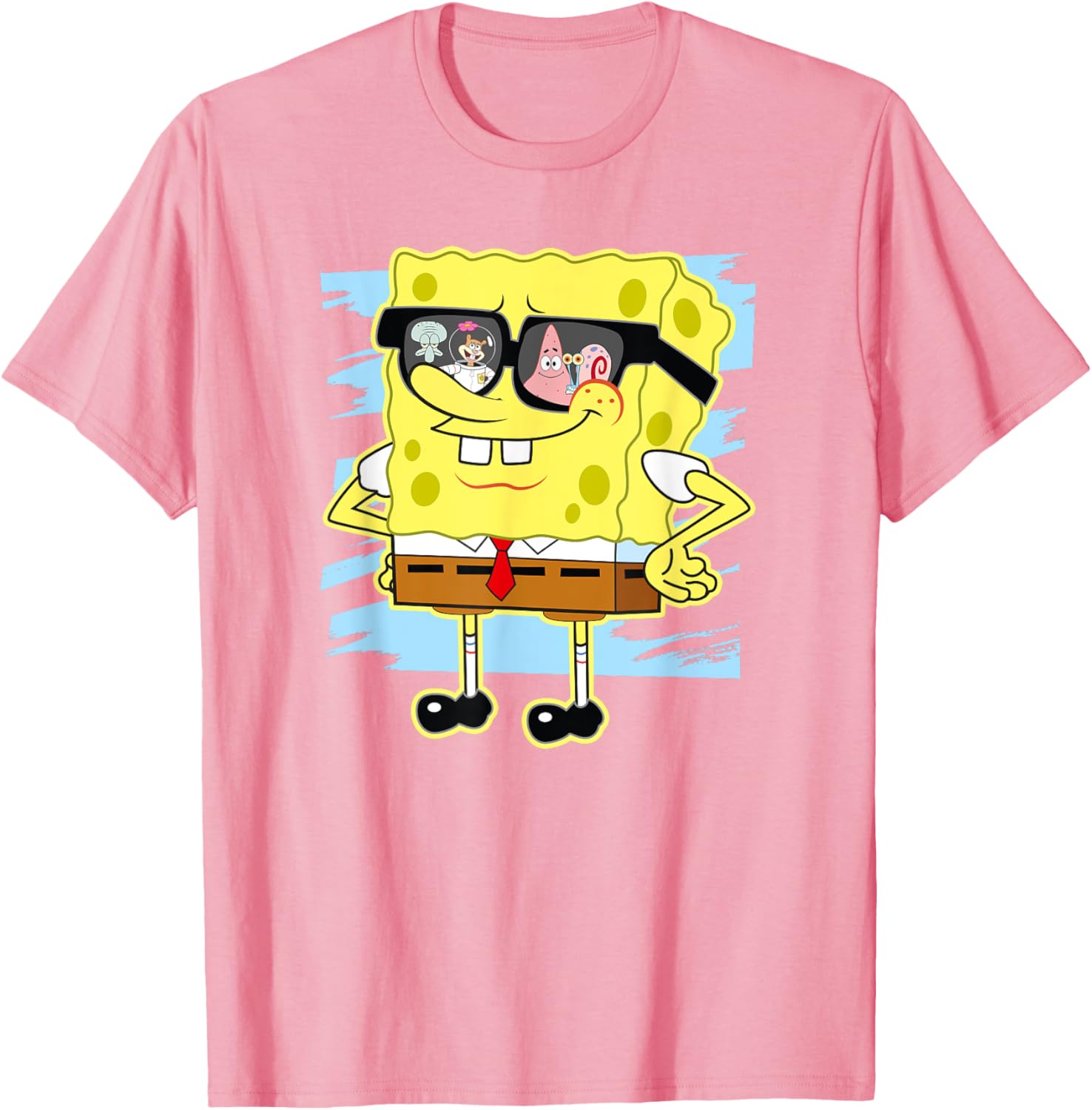 Mademark SpongeBob SquarePants Reflection in Sunglasses T-Shirt - 5