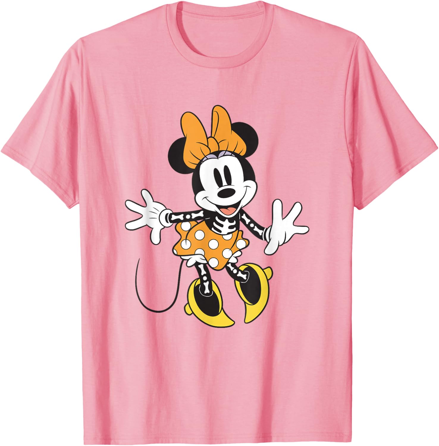 Minnie Mouse Skeleton Halloween T-Shirt for Disney Fans and Trick-or-Treaters - 10