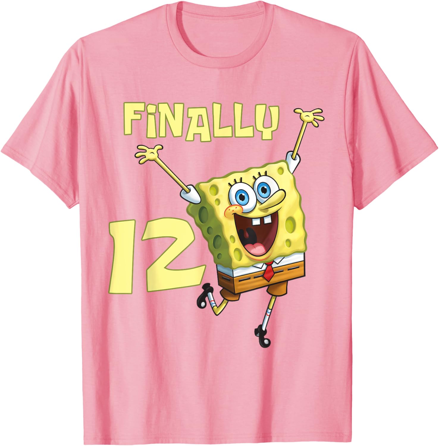 Mademark SpongeBob SquarePants 12th Birthday T-Shirt for Kids - 16