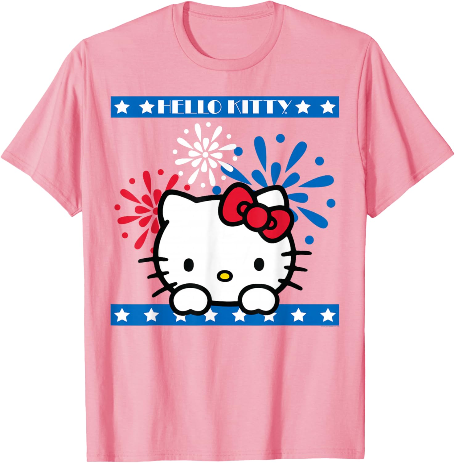 Hello Kitty Fireworks 4th of July T-Shirt for Women Girls Men Kids - 5