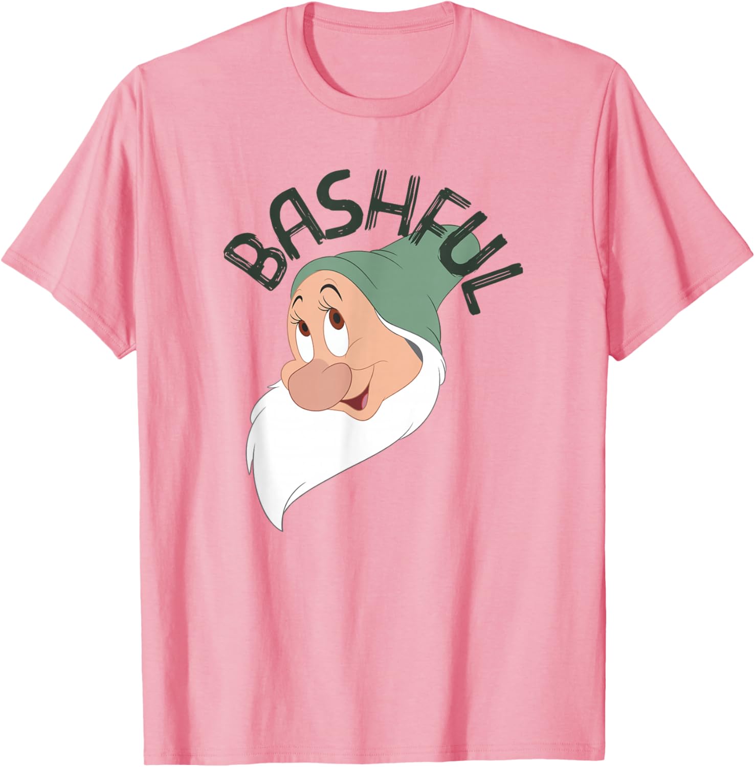 Disney Snow White Bashful Big Face T-Shirt for Kids and Adults - 3