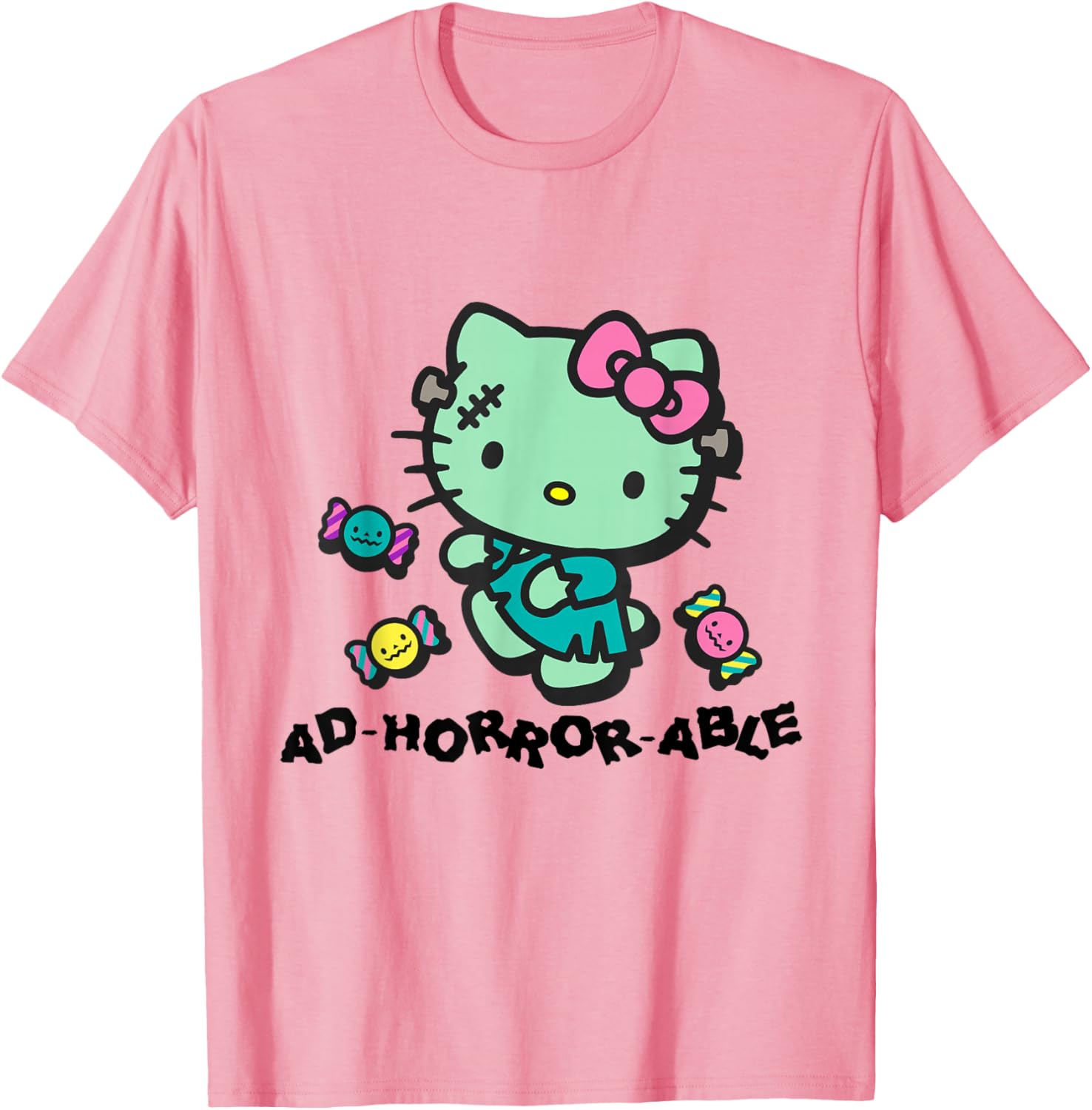 Hello Kitty Horror-Themed T-Shirt Adorable and Fun Fashion Apparel - 5