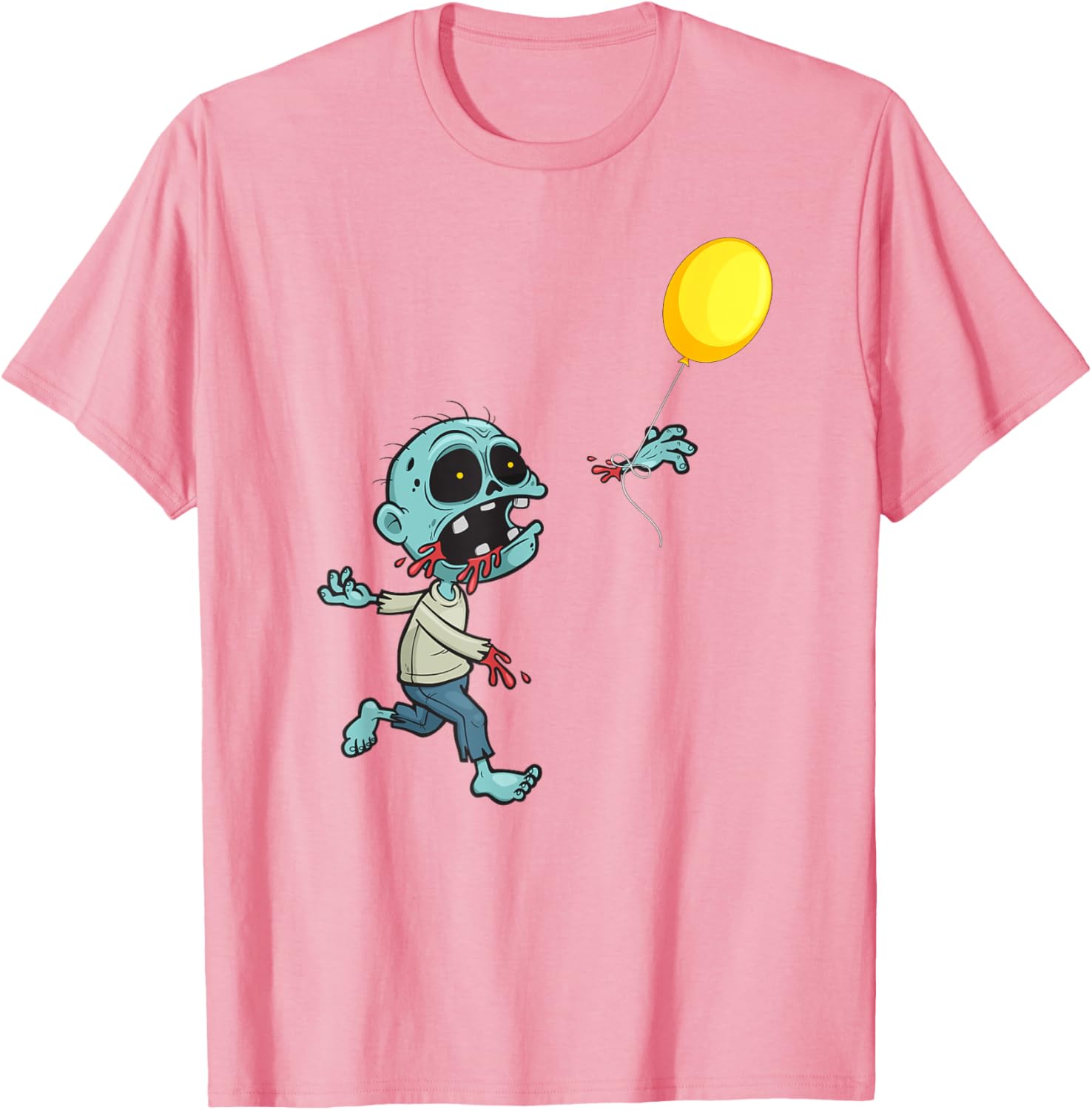 Cute Zombie Birthday Balloon T-Shirt for Kids and Boys Fun Apparel - 8