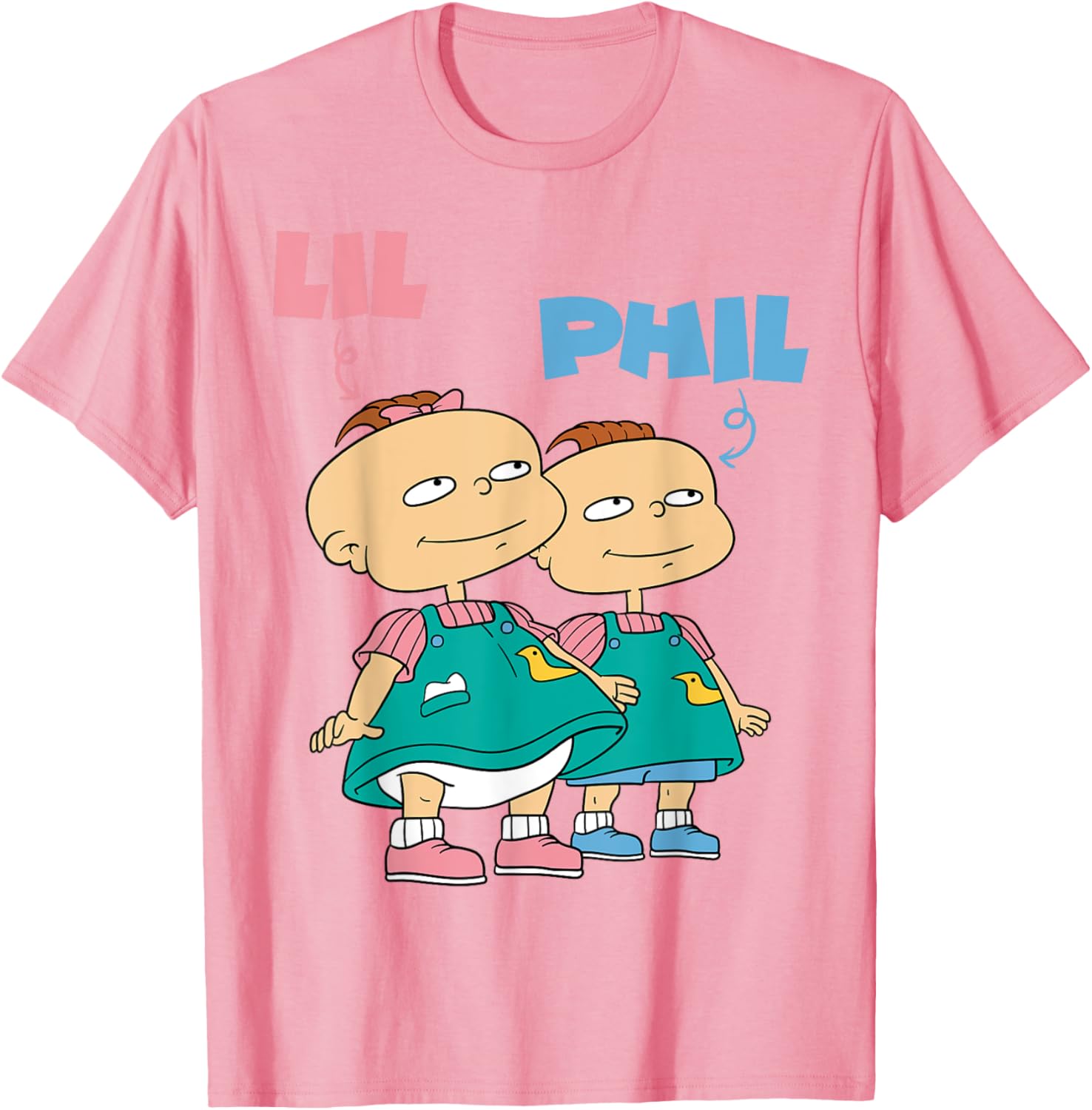 Mademark x Rugrats Lil and Phil Devil Twins T-Shirt for Kids and Adults - 19