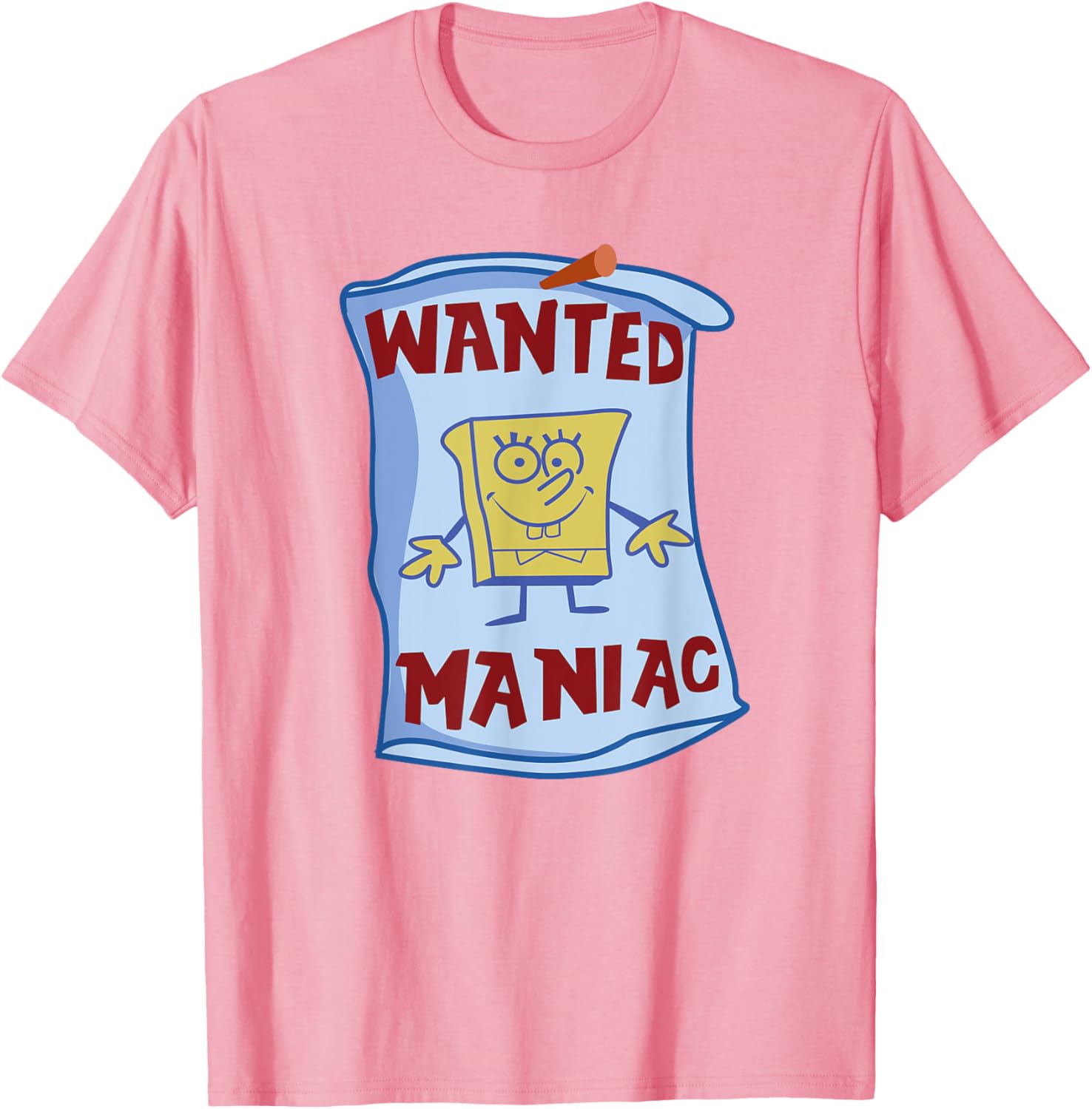 Mademark x SpongeBob SquarePants Wanted Maniac T-Shirt Fun Apparel - 2
