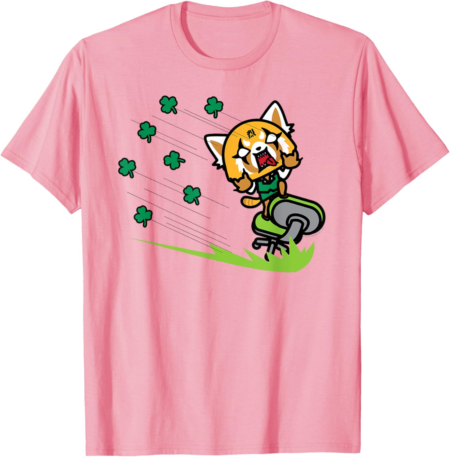 Aggretsuko ShamROCK Saint Patrick's Day T-Shirt Fun Holiday Apparel - 7