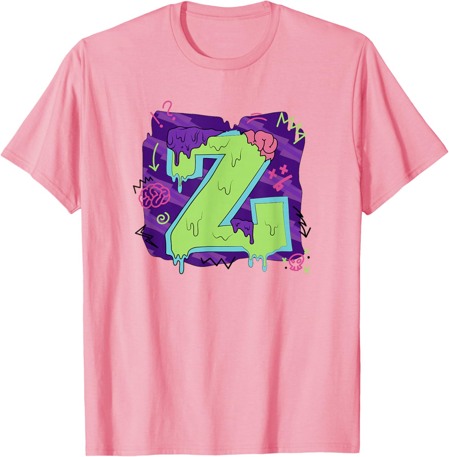 Disney Zombies Seabrook Football Letter Z Drippy Logo T-Shirt for Fans - 1