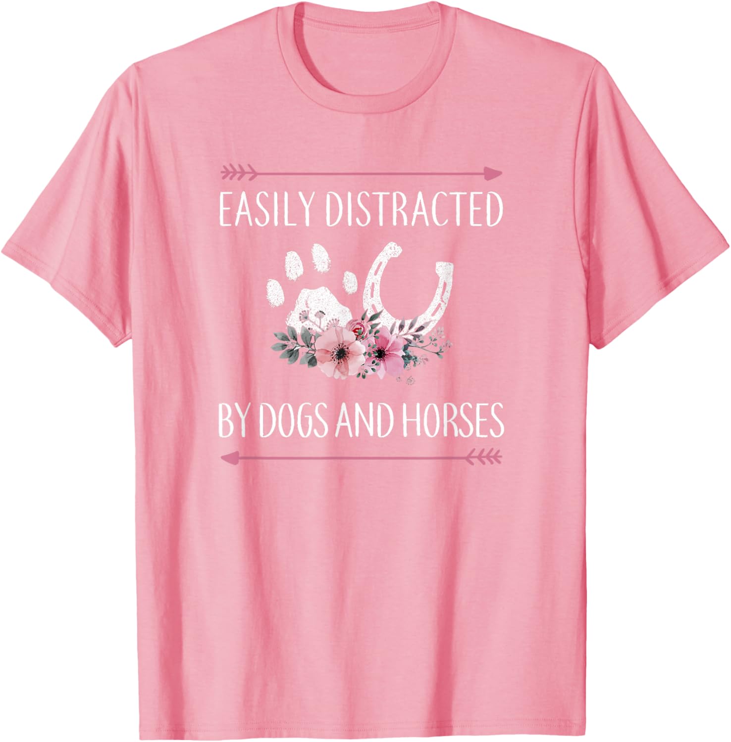 Horse Lover T-Shirt for Women, Teens, and Girls - Cute Horse Design - 5