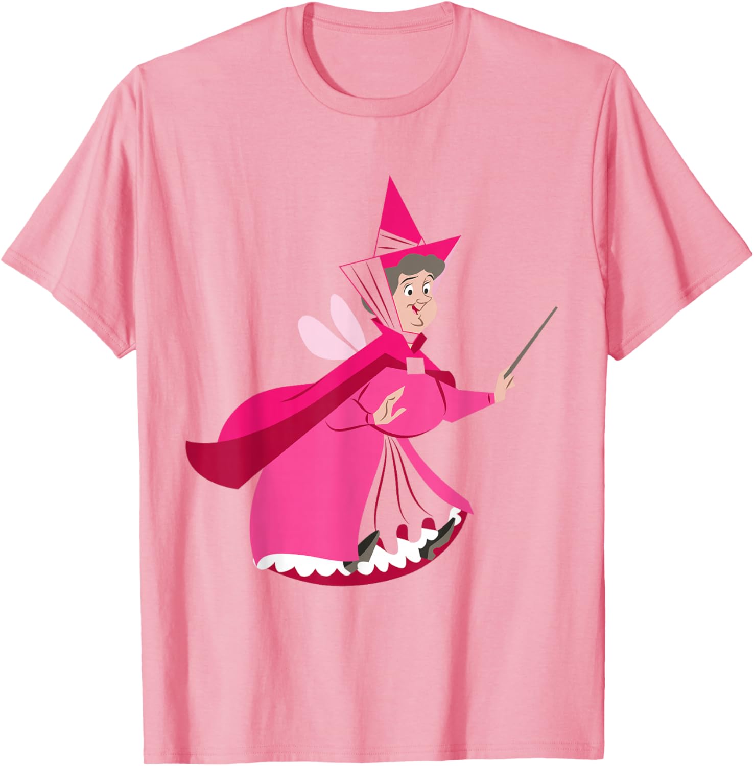 Disney Sleeping Beauty Flora Fairy Pink T-Shirt for Kids and Adults - 2