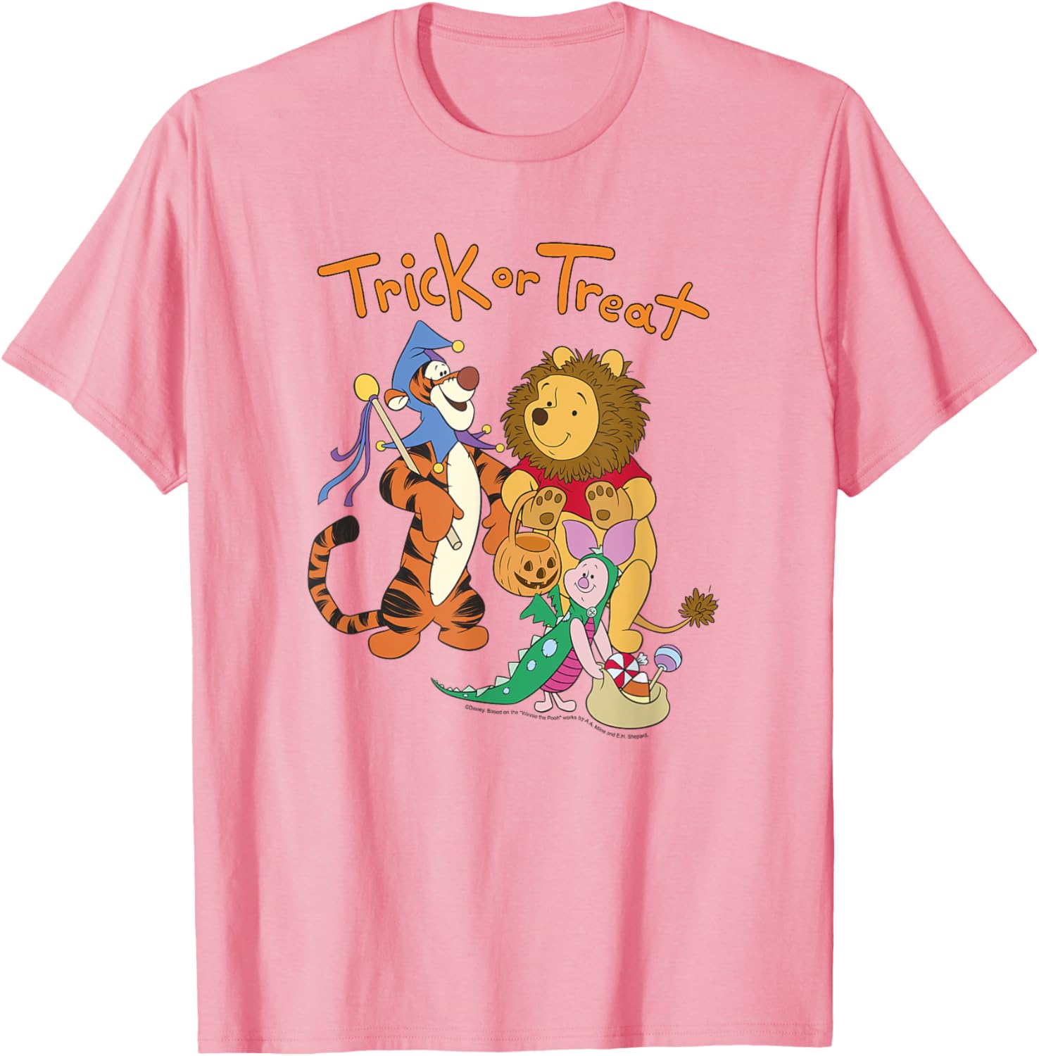 Disney Winnie The Pooh Halloween Group Shot Trick or Treat T-Shirt - 15