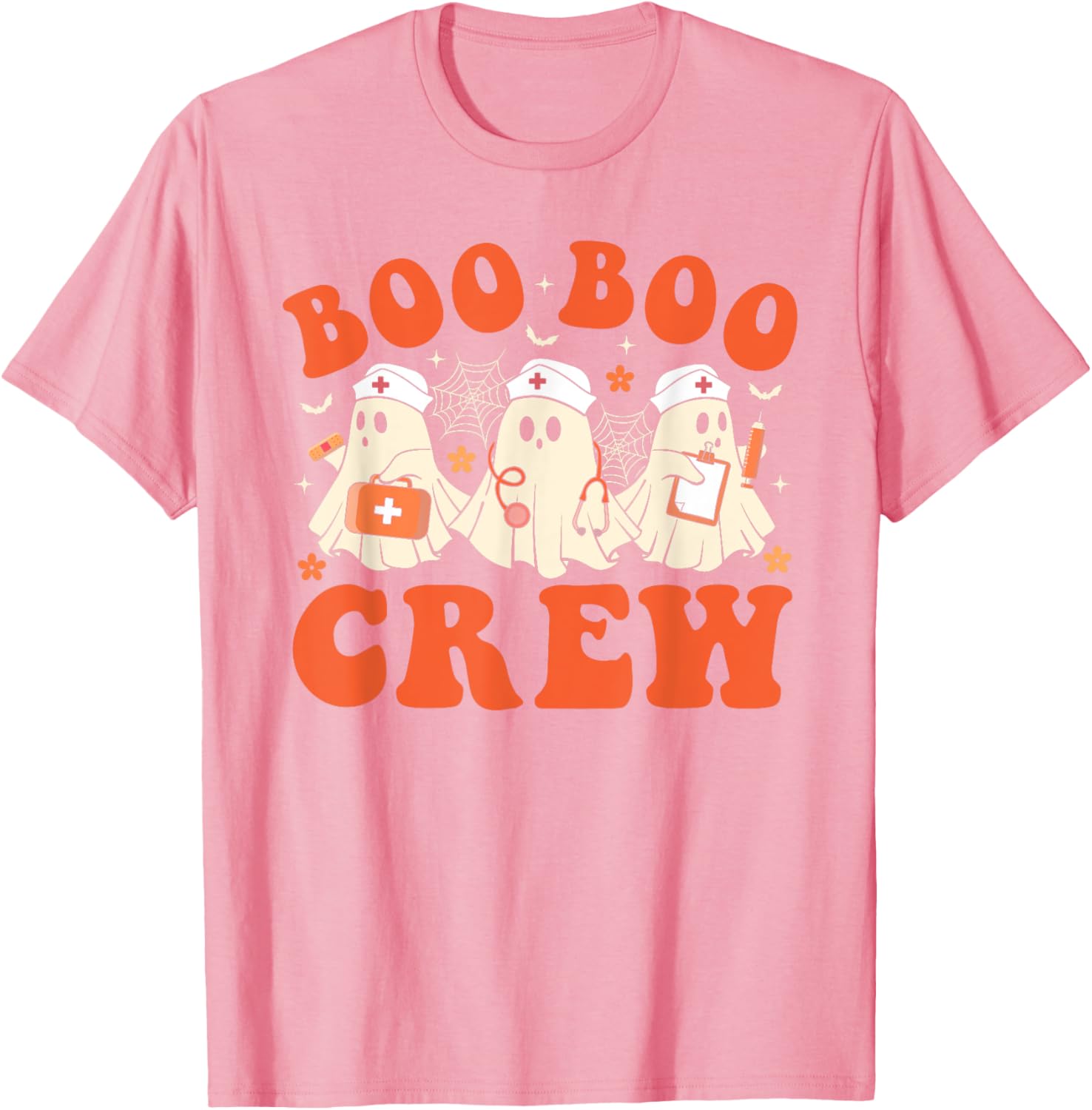 Boo Boo Crew Nurse Ghost Scrub Top Halloween Costume T-Shirt for Nurses - 13