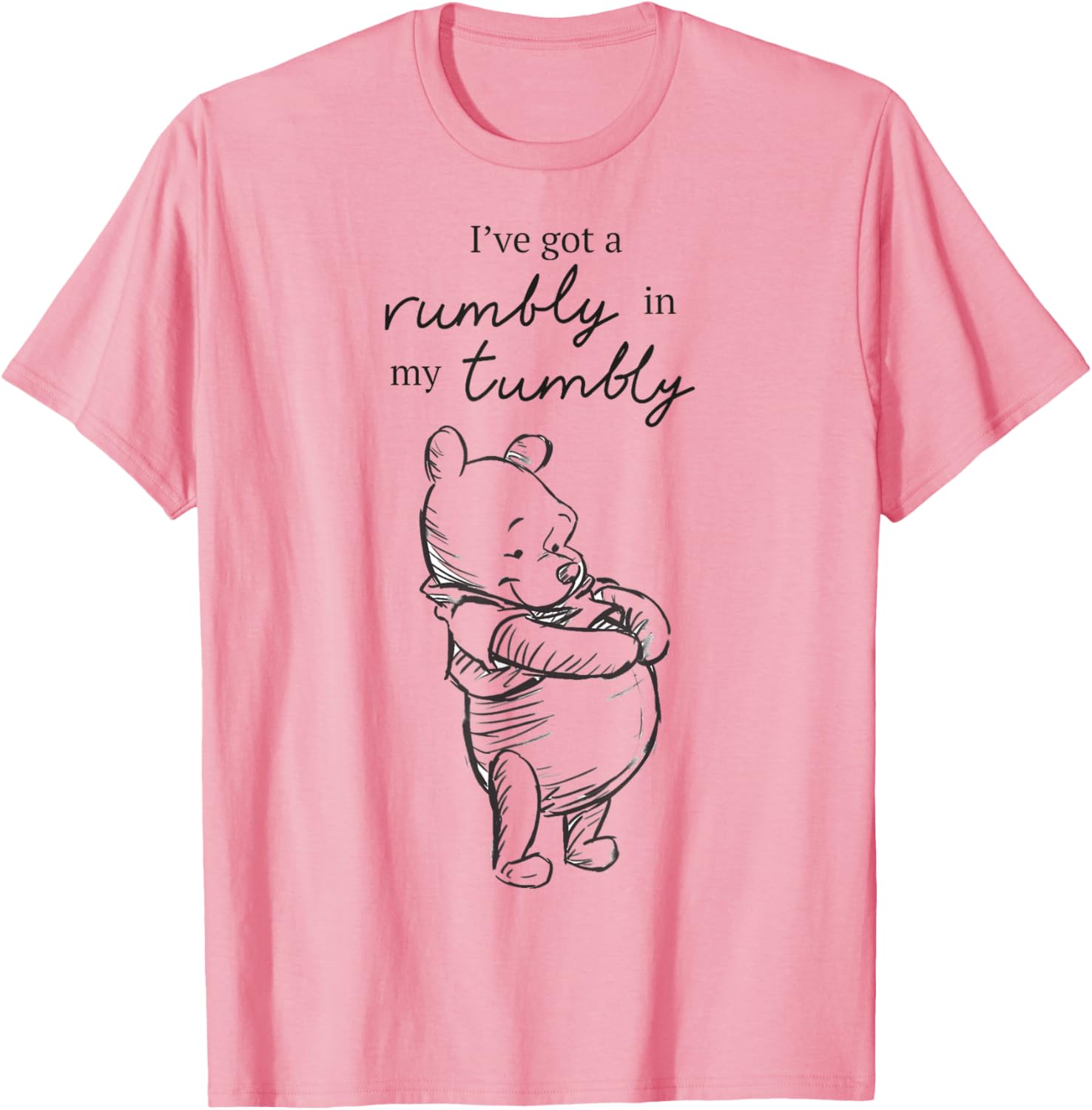 Disney Winnie The Pooh Rumbly Tummy Logo T-Shirt for Kids and Adults - 3