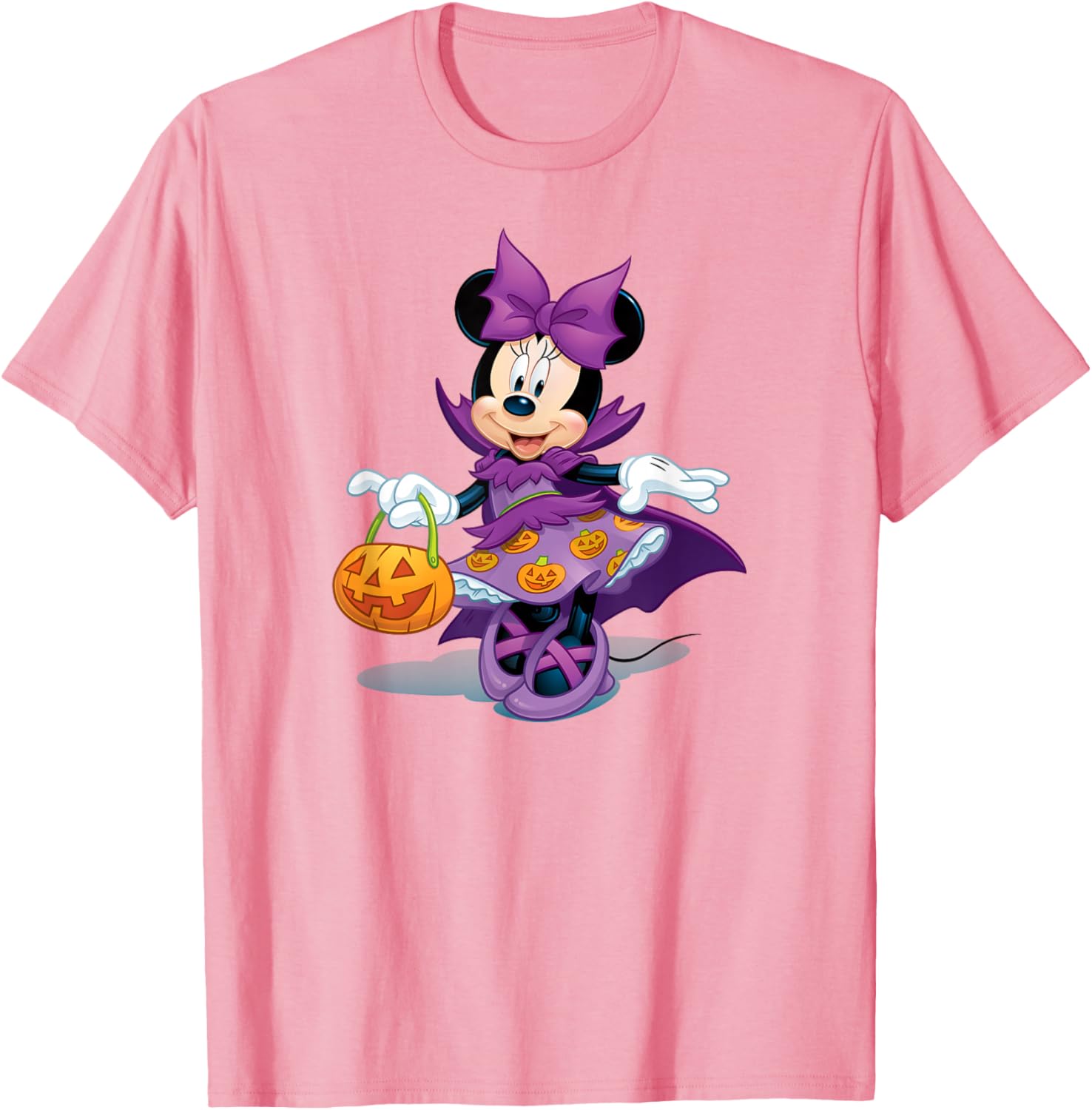 Minnie Mouse Halloween Purple Pumpkin Dress T-Shirt for Kids - 2