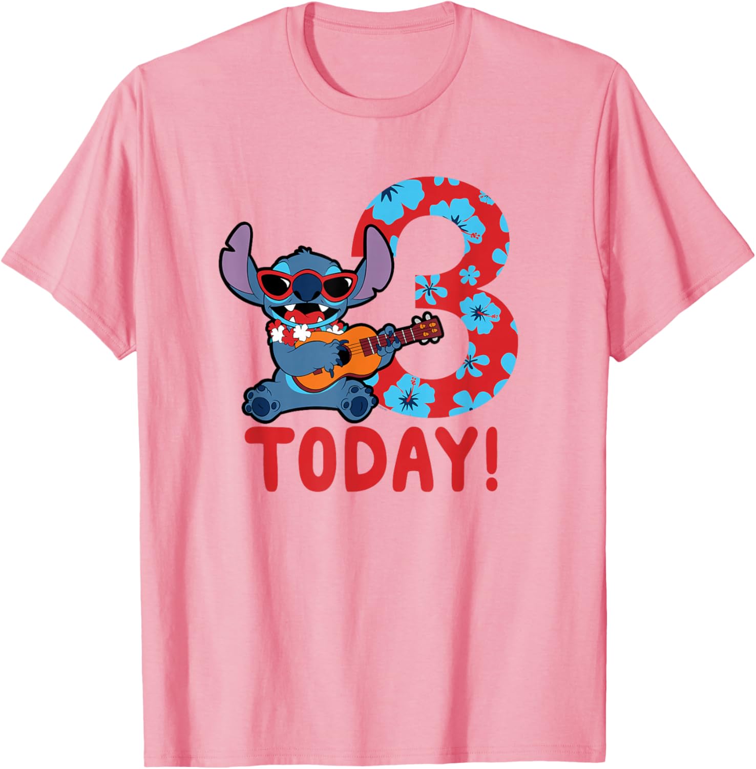 Disney Lilo & Stitch Tropical Birthday T-Shirt for 3 Year Olds - 8