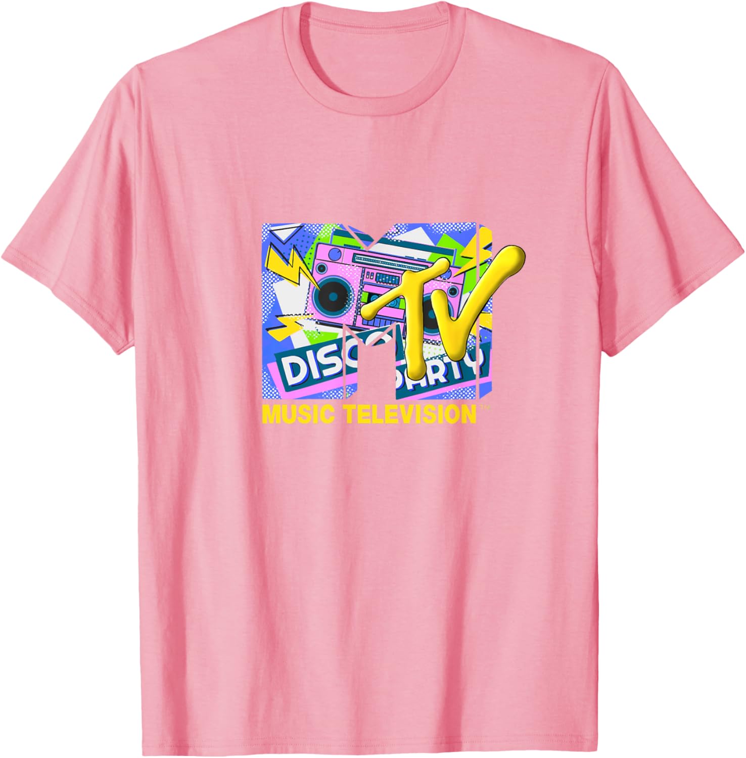 Mademark x MTV Disco Party T-Shirt with Official Logo and Ghettoblaster - 10
