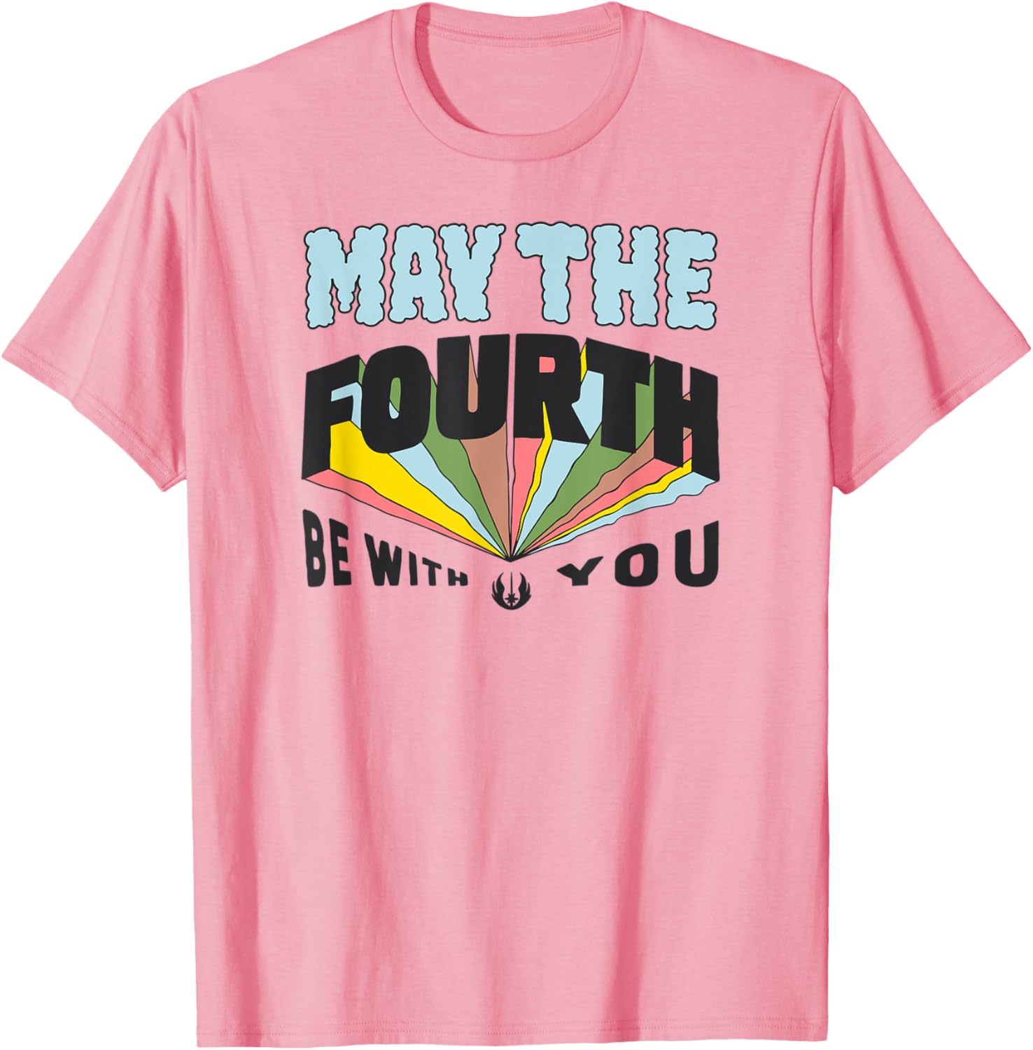 Fun Blue May the Fourth Boys T-Shirt Multi Color Small Size Clothing - 1