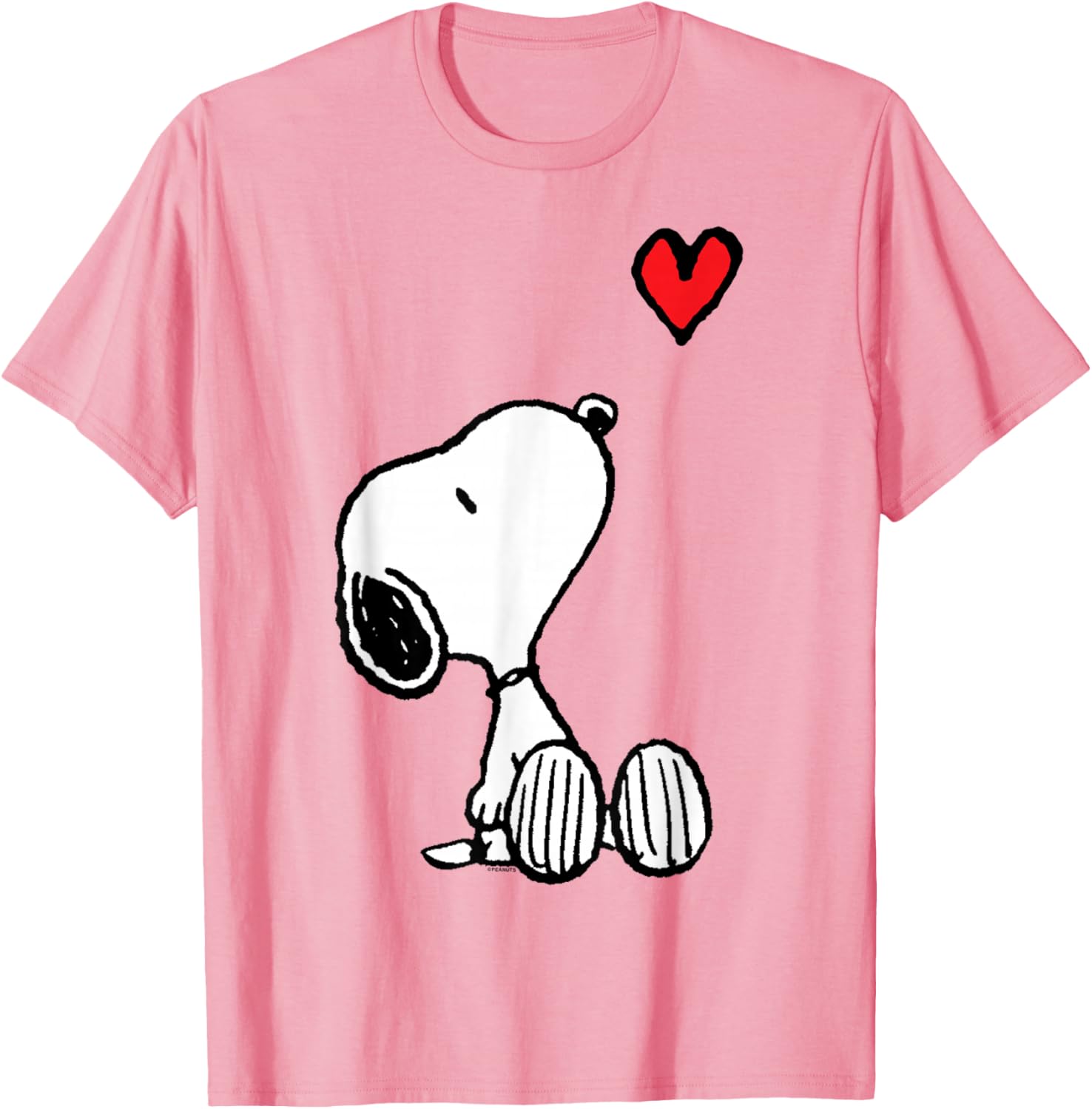 Peanuts Snoopy Heart Sitting T-Shirt for Fun and Stylish Outfits - 12