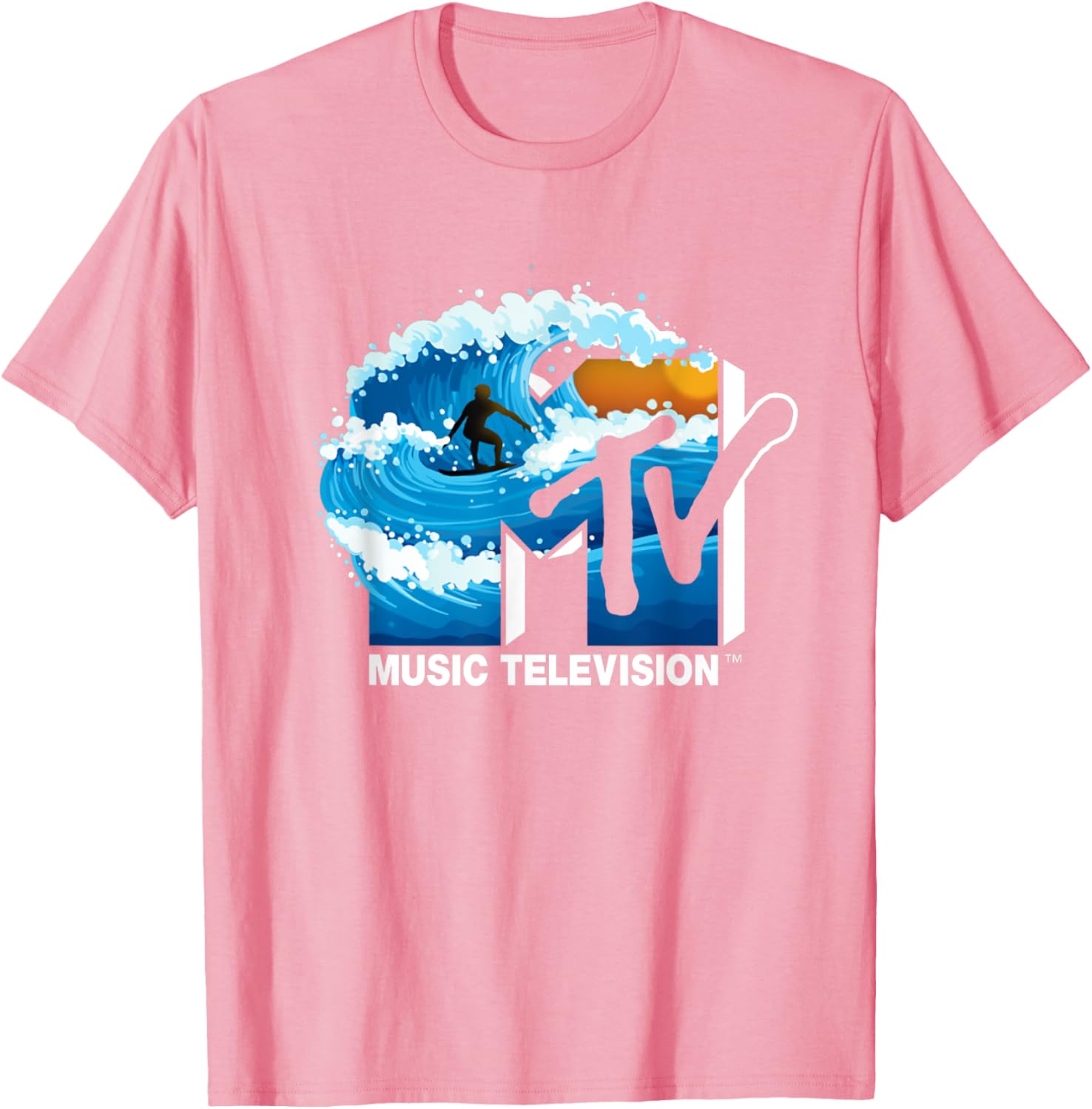 Mademark x MTV Surfer Wave T-Shirt - Cool Official Logo Apparel - 2
