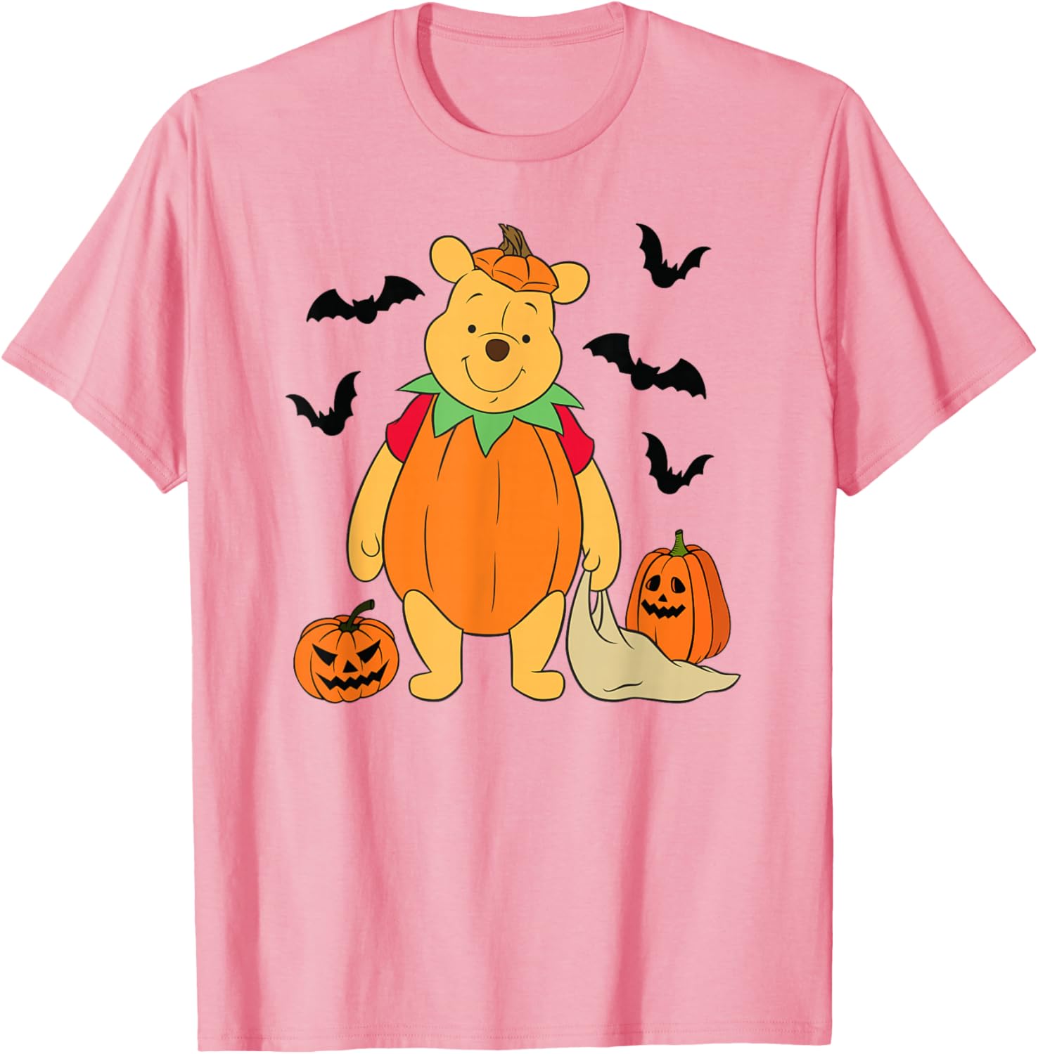 Disney Winnie the Pooh Halloween Big Pumpkin T-Shirt for Kids and Adults - 1