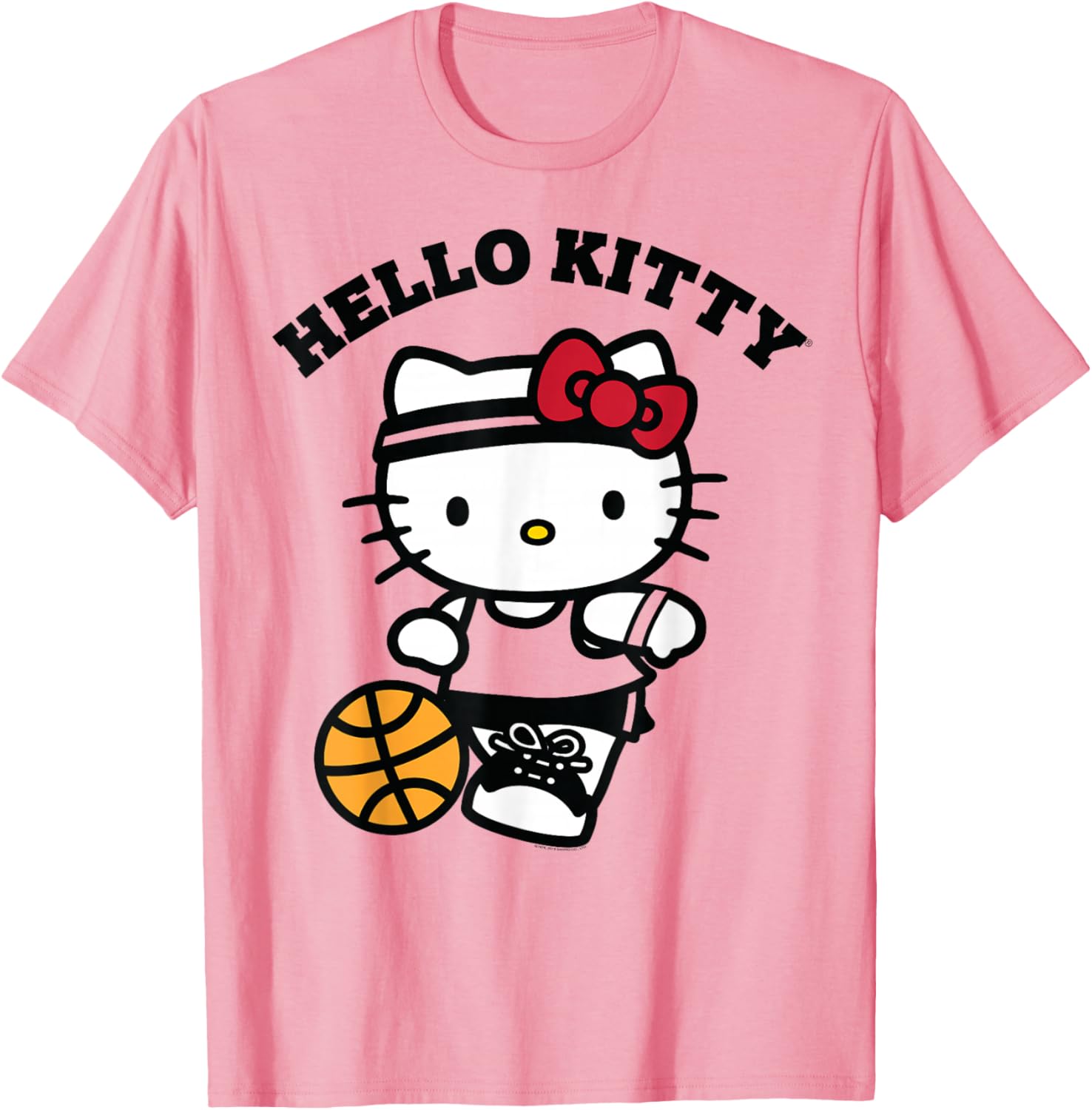 Hello Kitty Unisex Kids Basketball T-Shirt in Blue - Small Size - 6