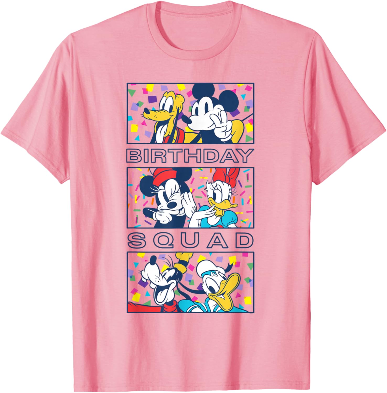 Disney Mickey Mouse Confetti Crew Birthday Squad T-Shirt for Kids - 4