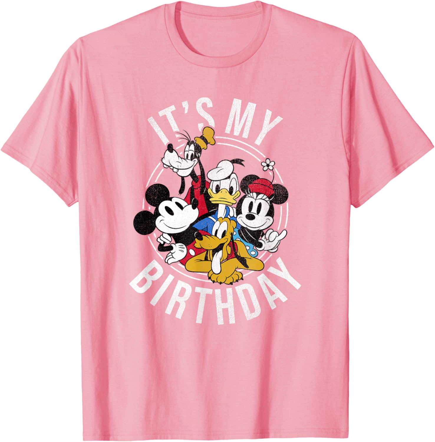 Disney Mickey and Friends Birthday Group T-Shirt for Kids and Adults - 5