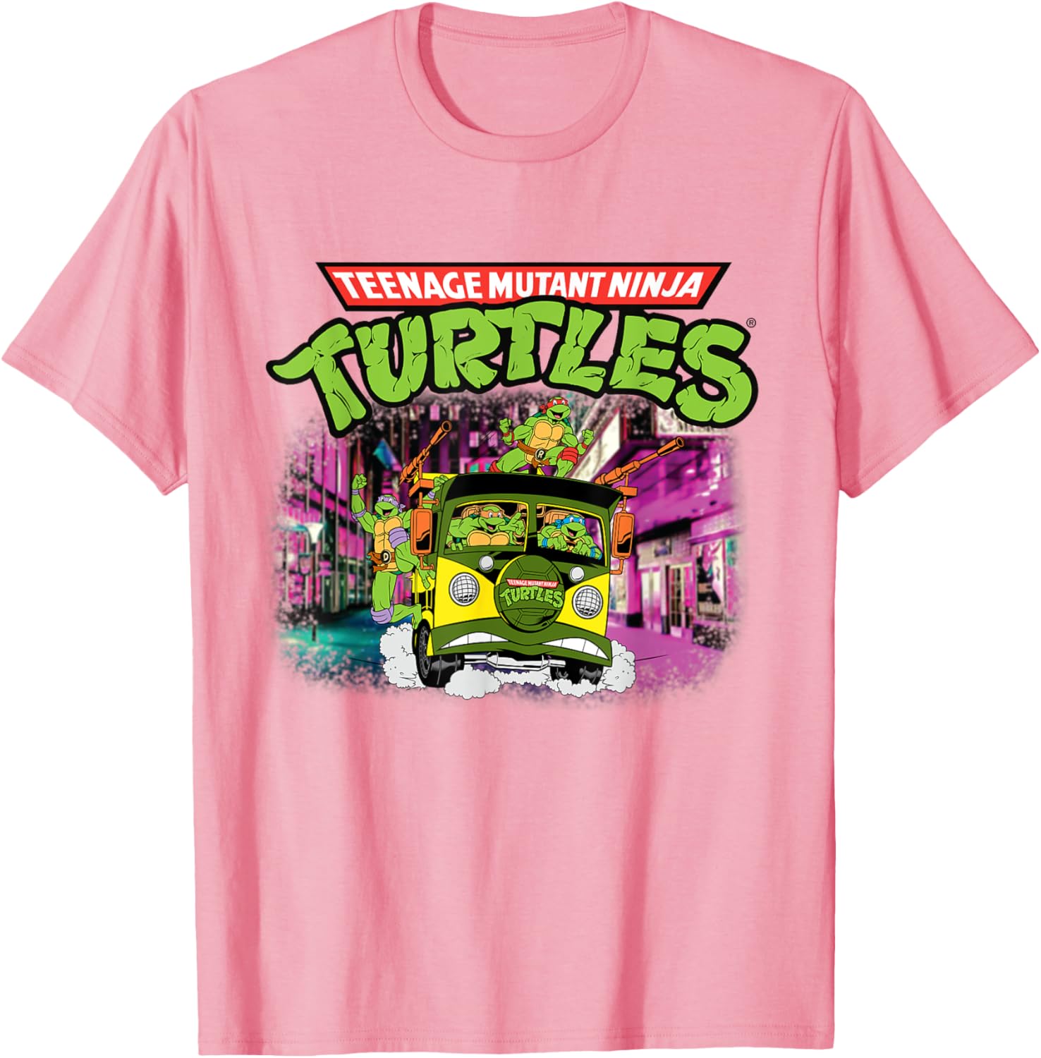 Mademark x TMNT Classic Bus T-Shirt for Teenage Mutant Ninja Turtles Fans - 9
