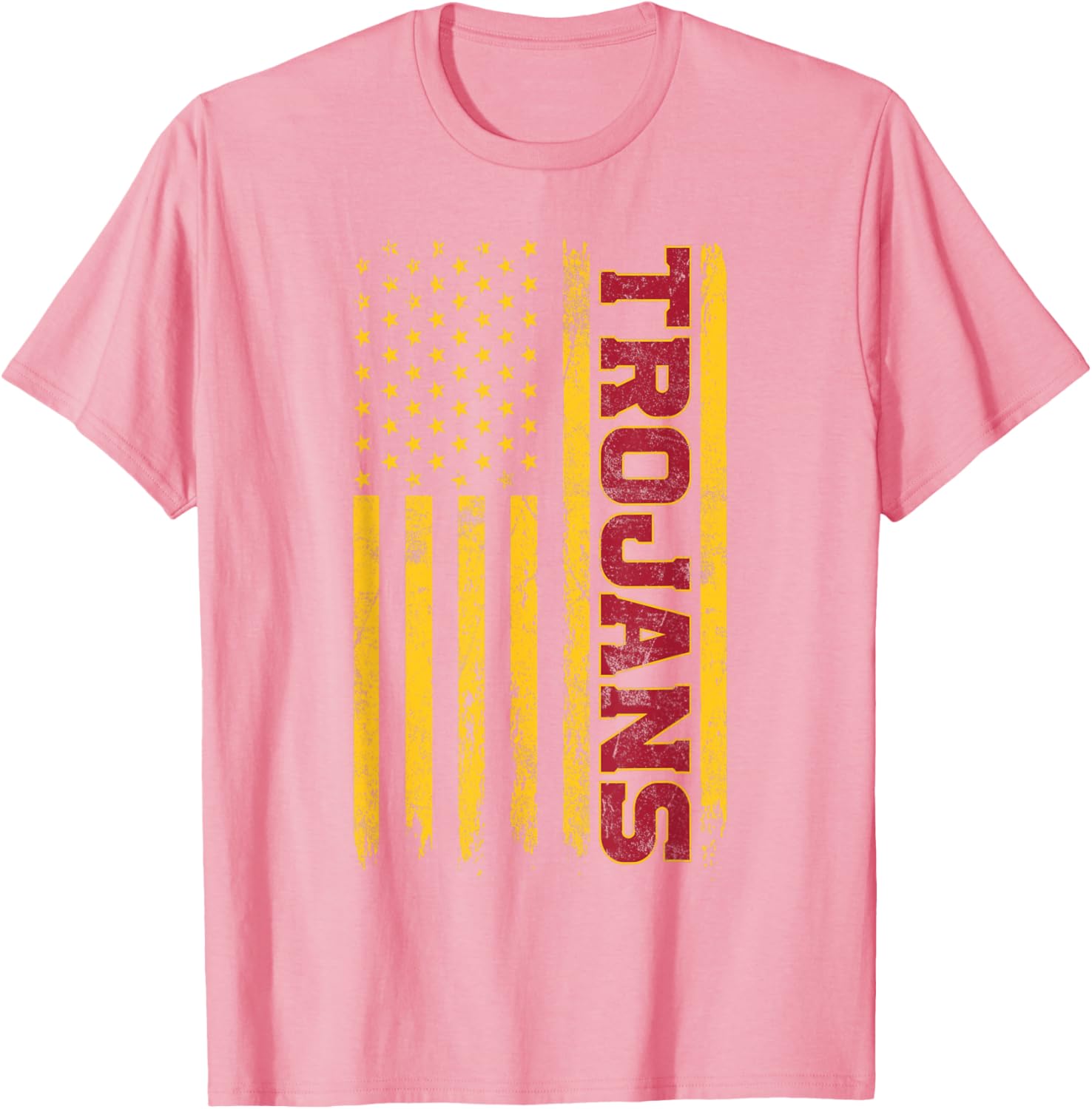 USC Trojans American Flag T-Shirt for Sports Fans and Outdoors Fun - 11