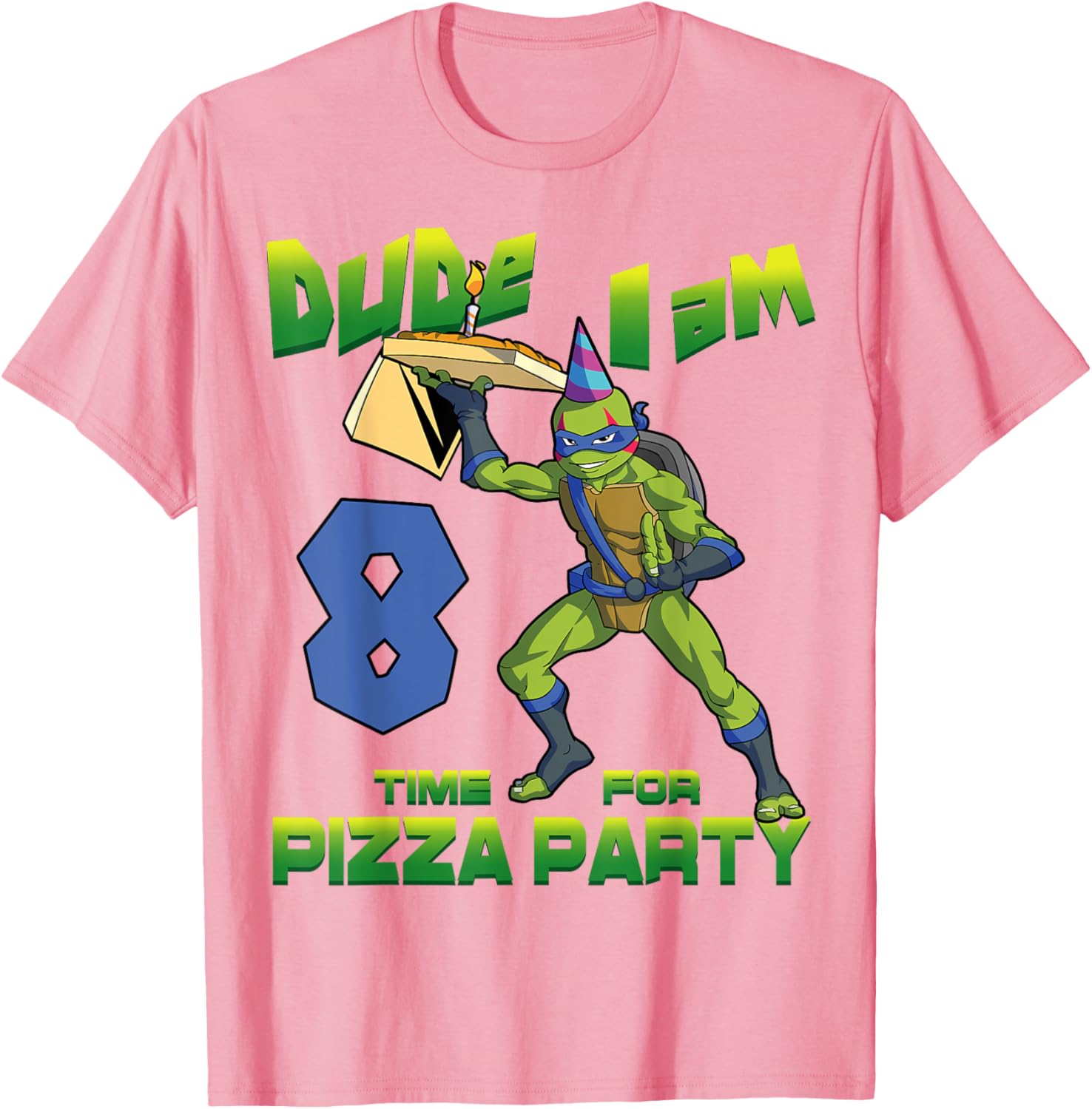 Mademark TMNT Leo Pizza Birthday T-Shirt for 8 Year Old Boys Fun Gift - 19
