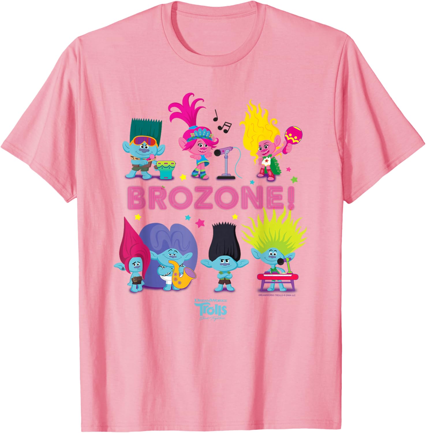 DreamWorks Trolls Band Together BroZone Poppy and Viva Cute T-Shirt - 4