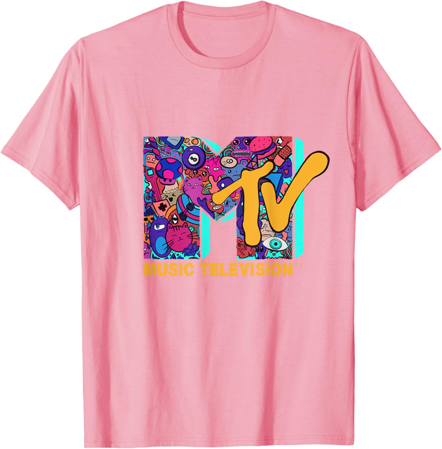 Mademark x MTV Official Logo T-Shirt in Modern Comic Style Design - 5