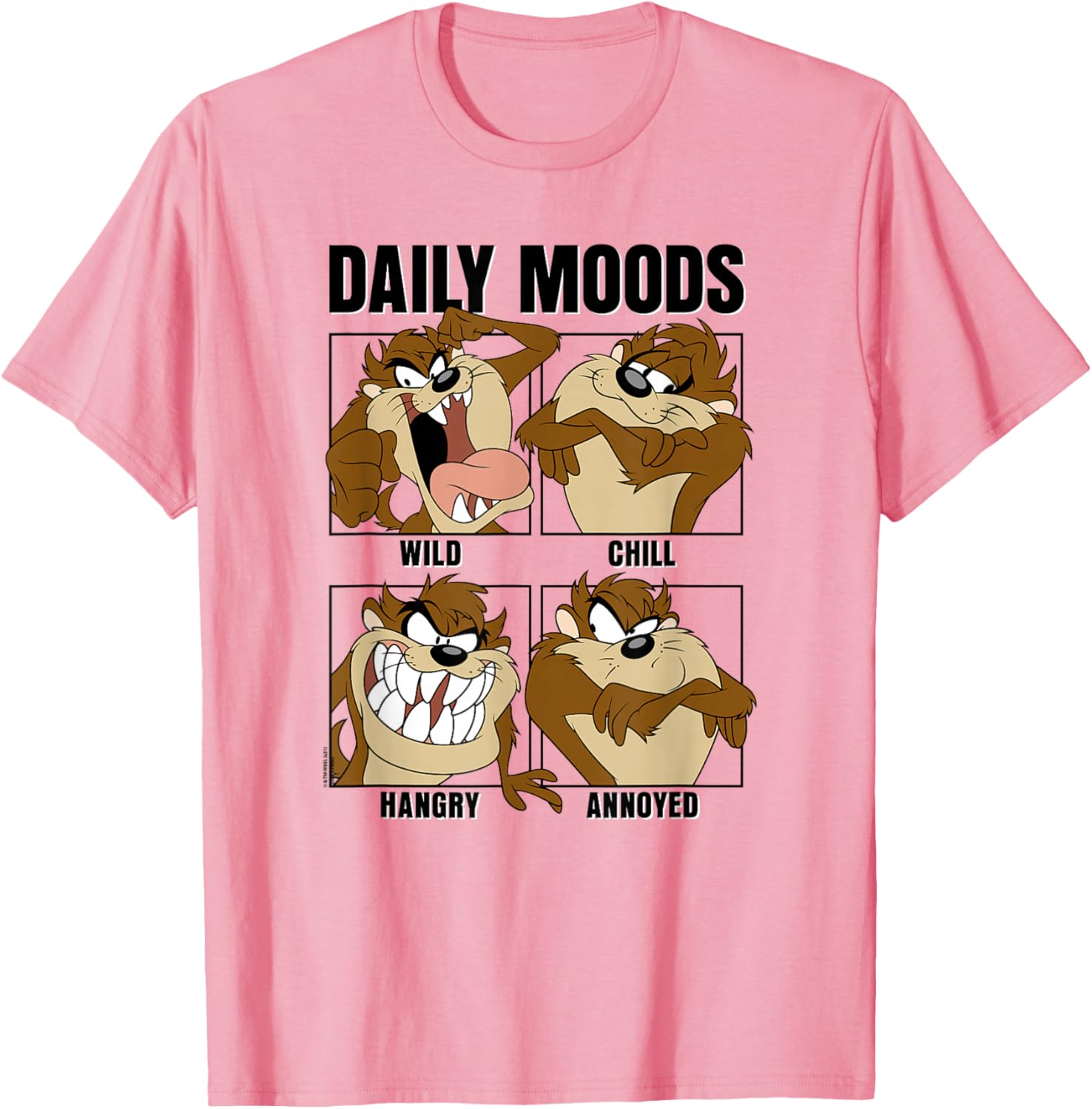 Looney Tunes Tazmanian Devil Daily Moods Panel T-Shirt for Fun Lovers - 1