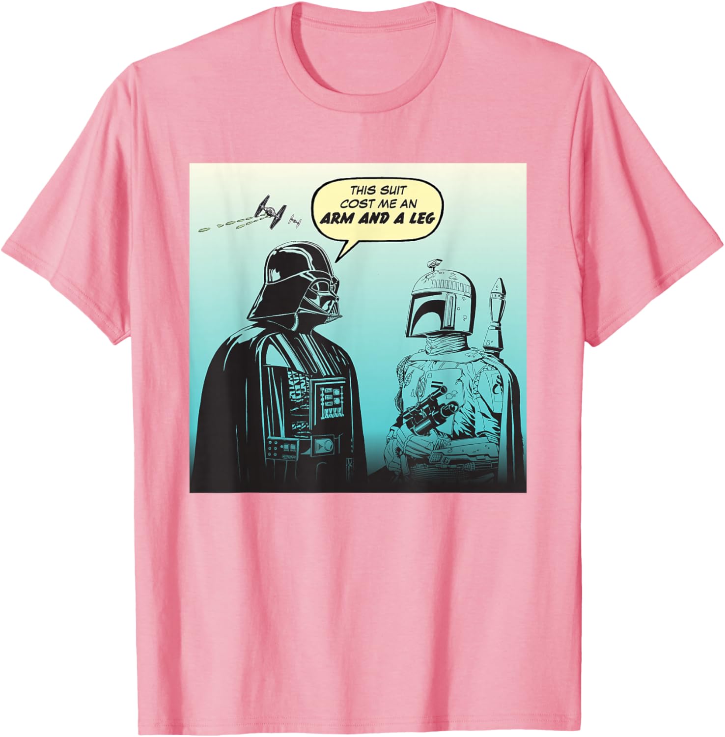 Star Wars Funny Darth Vader and Boba Fett Comic T-Shirt for Fans - 5