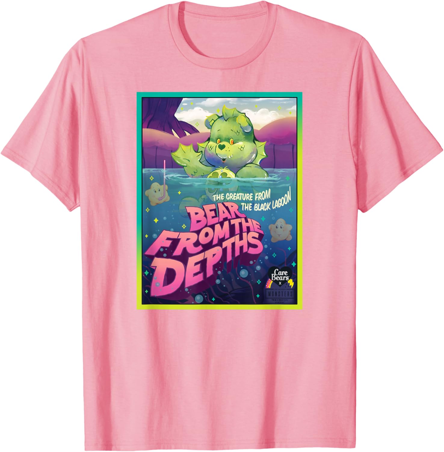 Care Bears Universal Monsters Good Luck Bear Creature T-Shirt for Fans - 1