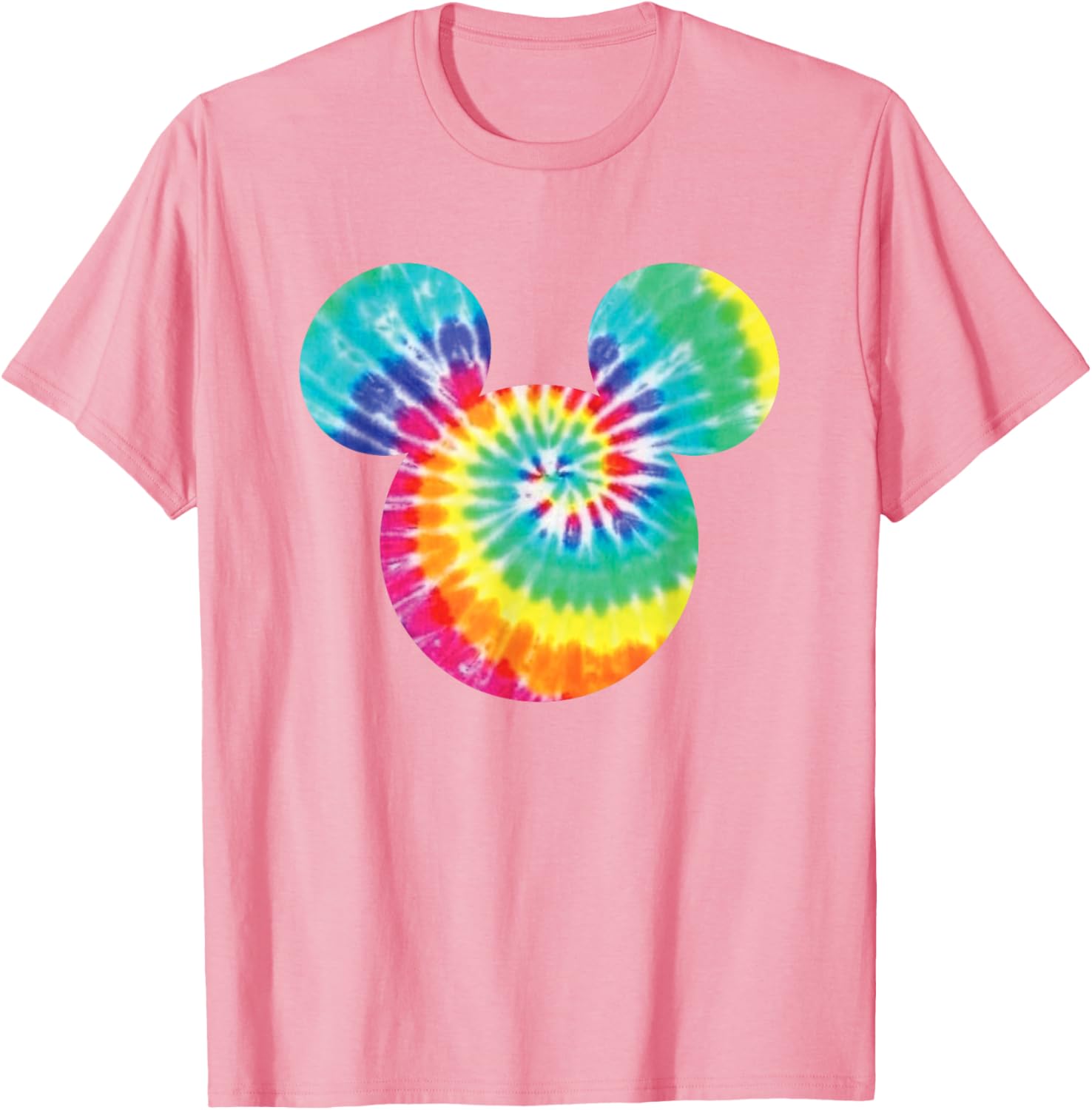Disney Mickey Mouse Rainbow Tie-Dye Short Sleeve T-Shirt for Fun Style - 5