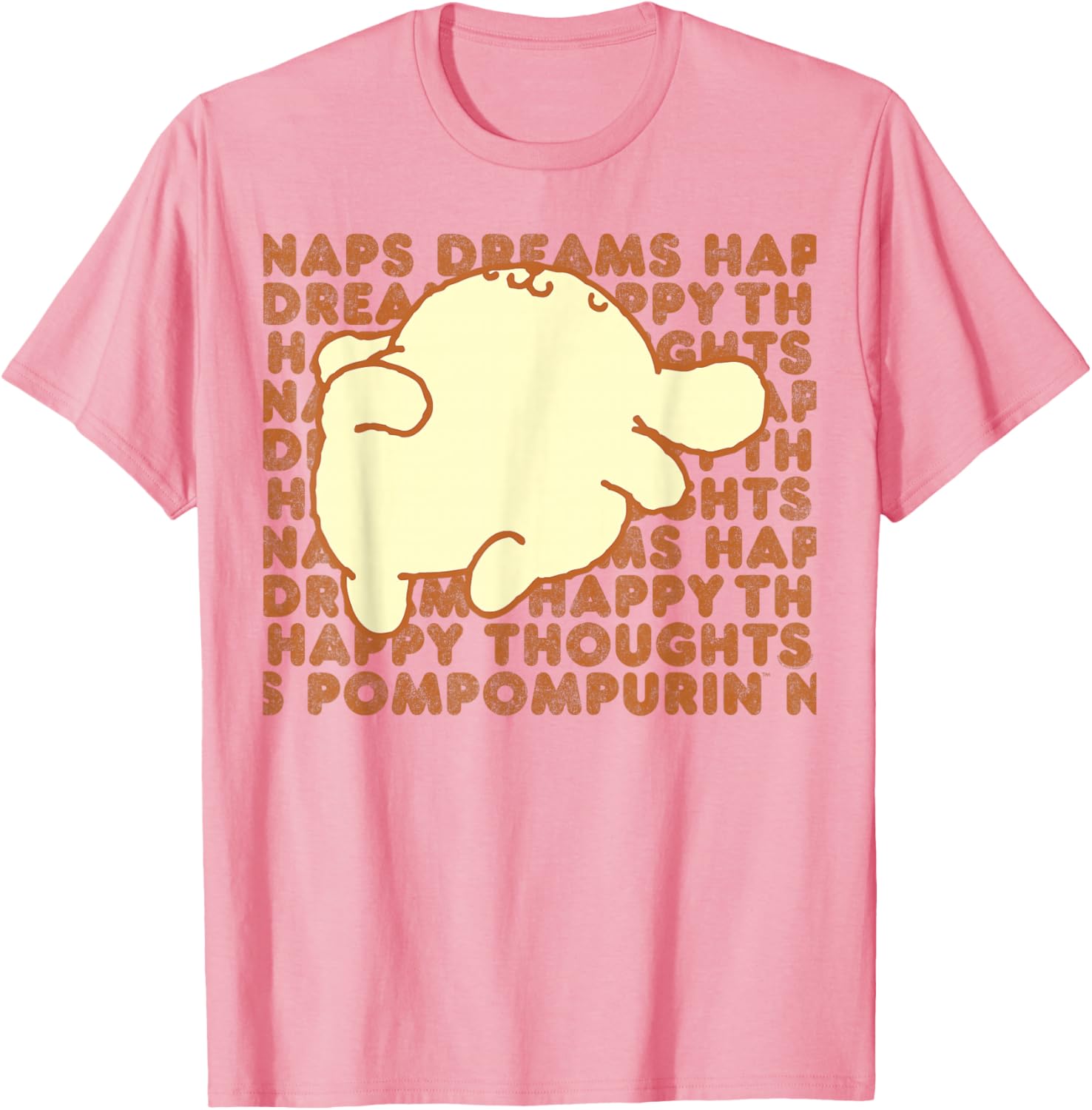 Pompompurin Happy Thoughts Nap Time T-Shirt for Cozy Relaxation - 6
