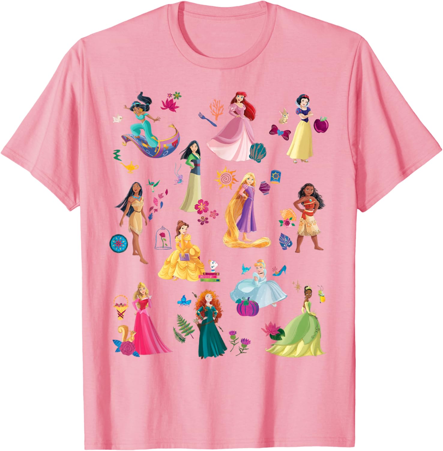 Disney Princess Magical Print T-Shirt for Kids Fun and Fashionable Wear - 9