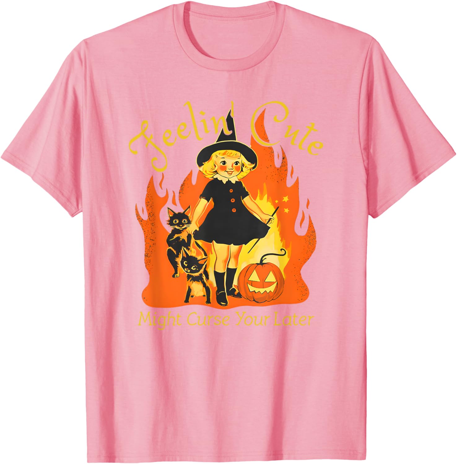 Feelin Cute Might Curse You Later T-Shirt for Fun and Quirky Style - 7