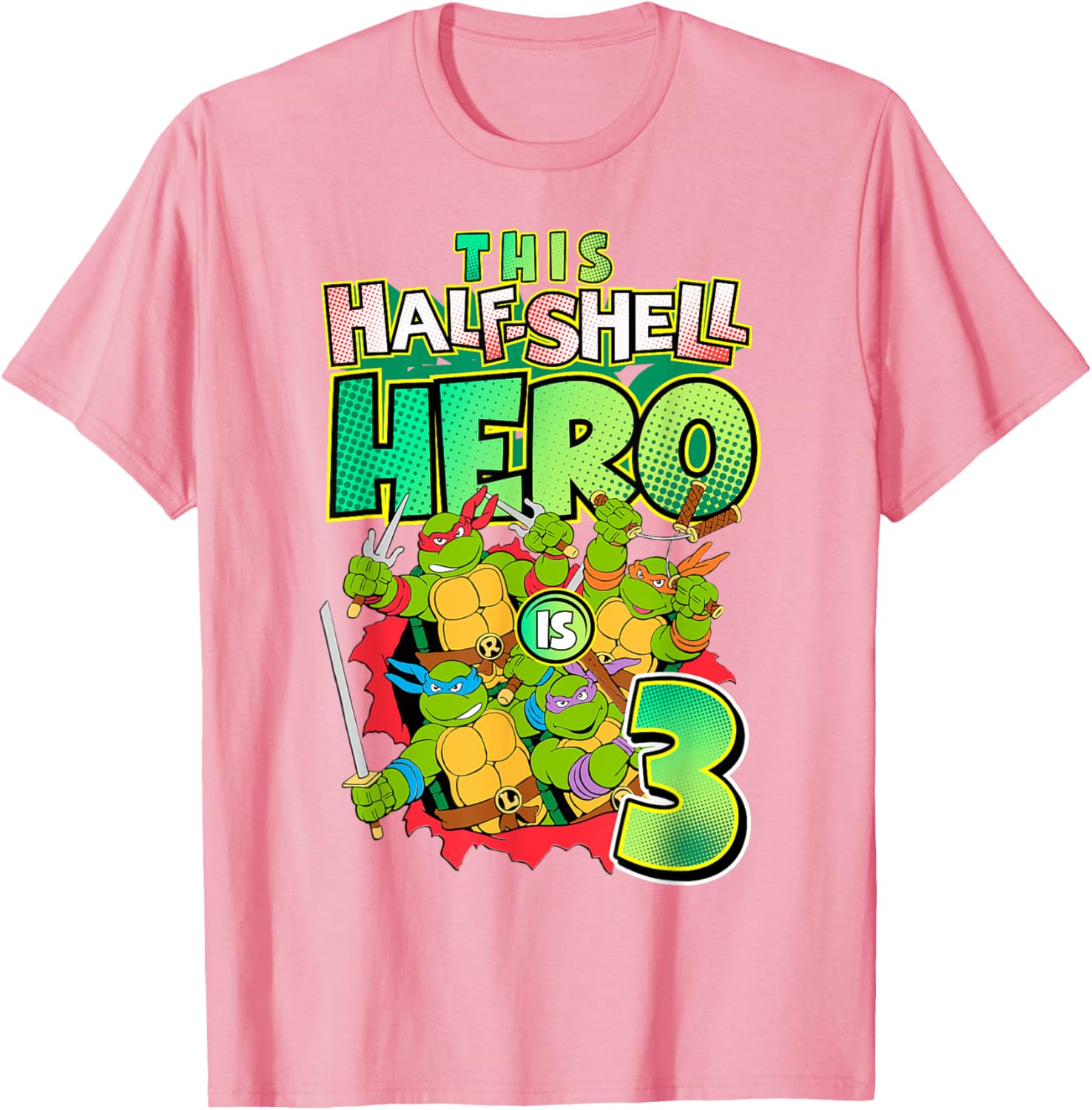 Mademark Teenage Mutant Ninja Turtles This Half Shell Hero T-Shirt - 10
