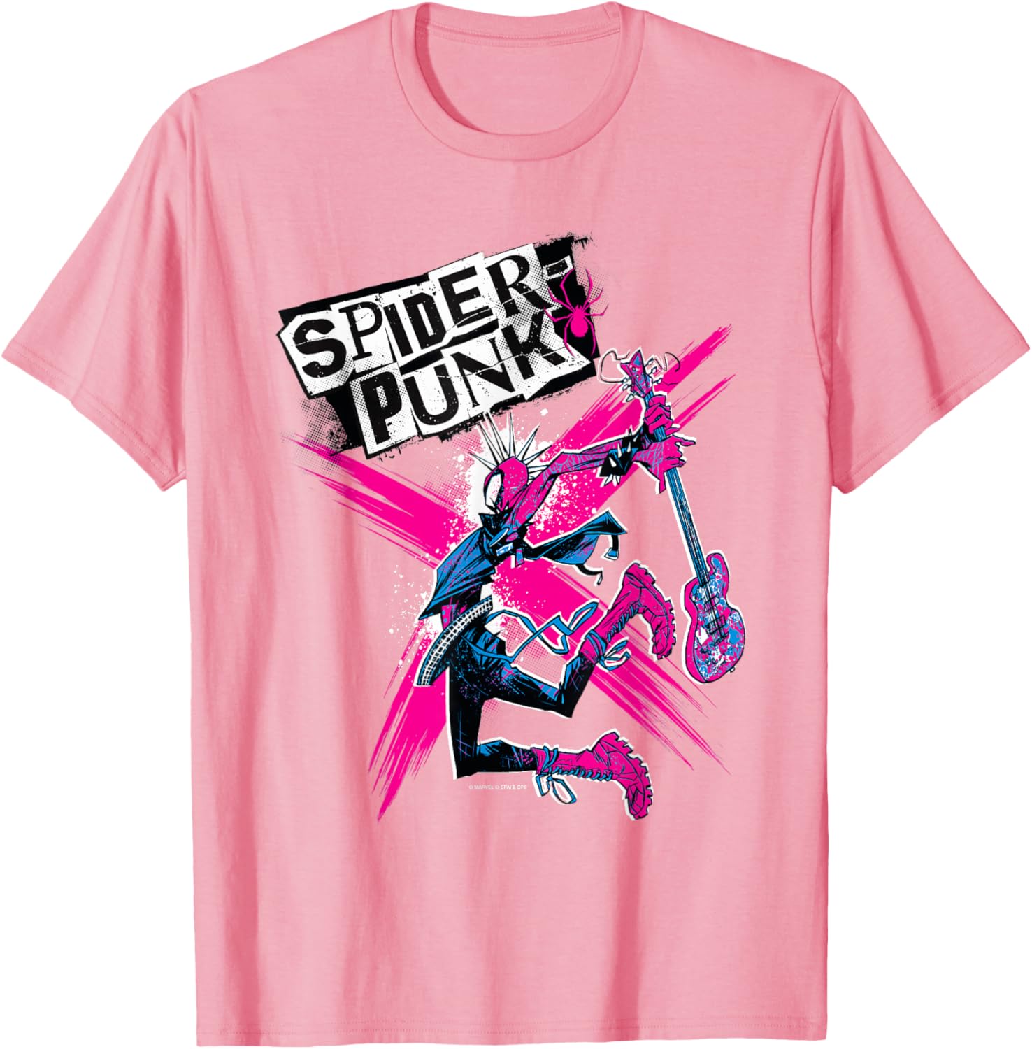 Marvel Spider-Man Across the Spider-Verse Spider-Punk T-Shirt for Fans - 10