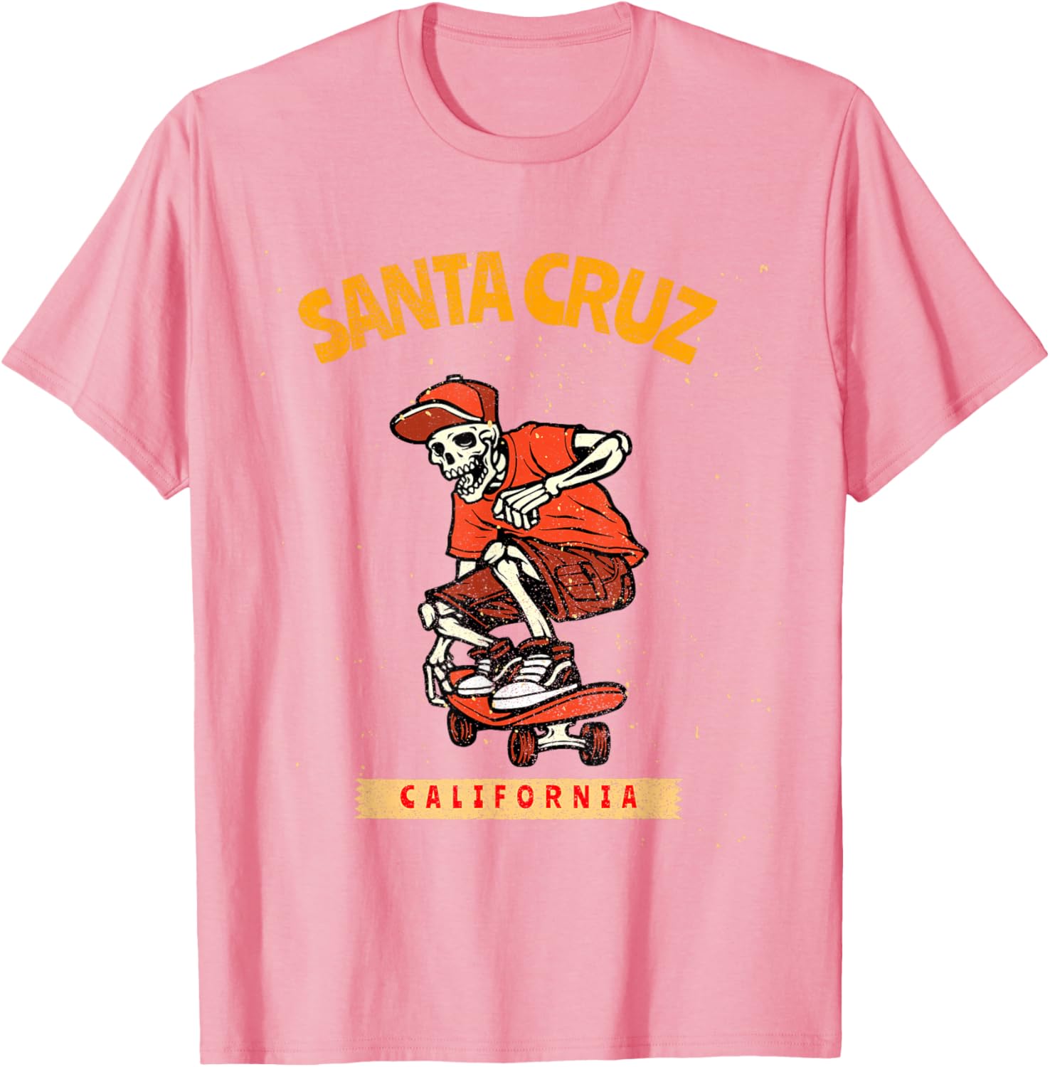 Vintage Santa Cruz Skeleton Skateboarder T-Shirt for Skateboarding Fans - 17