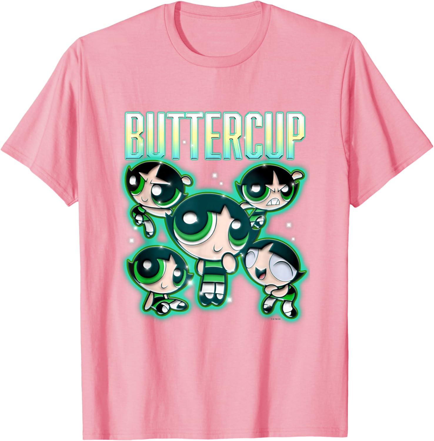 Powerpuff Girls Buttercup Multi Pose T-Shirt for Fun and Style - 2