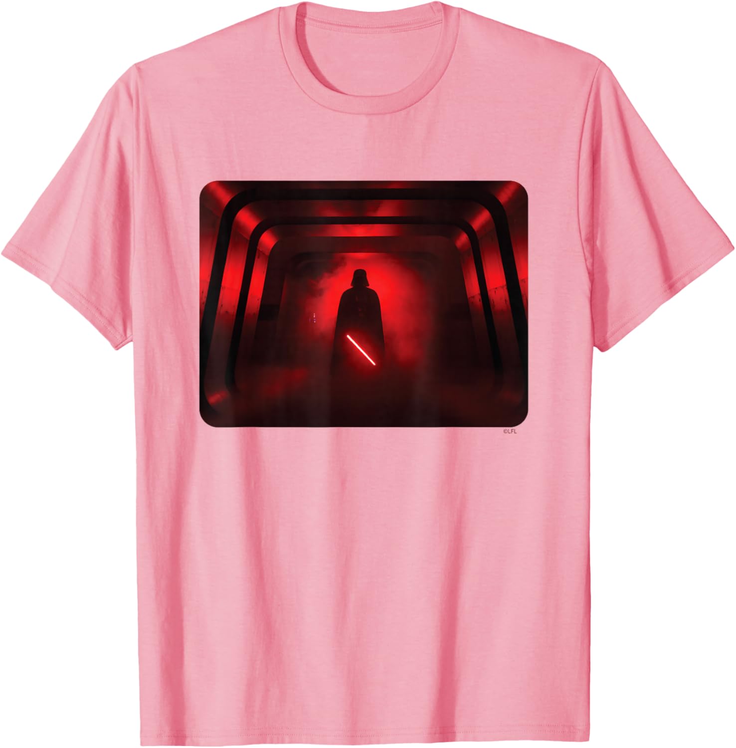 Darth Vader Red Lightsaber Shadow T-Shirt for Star Wars Fans - 5