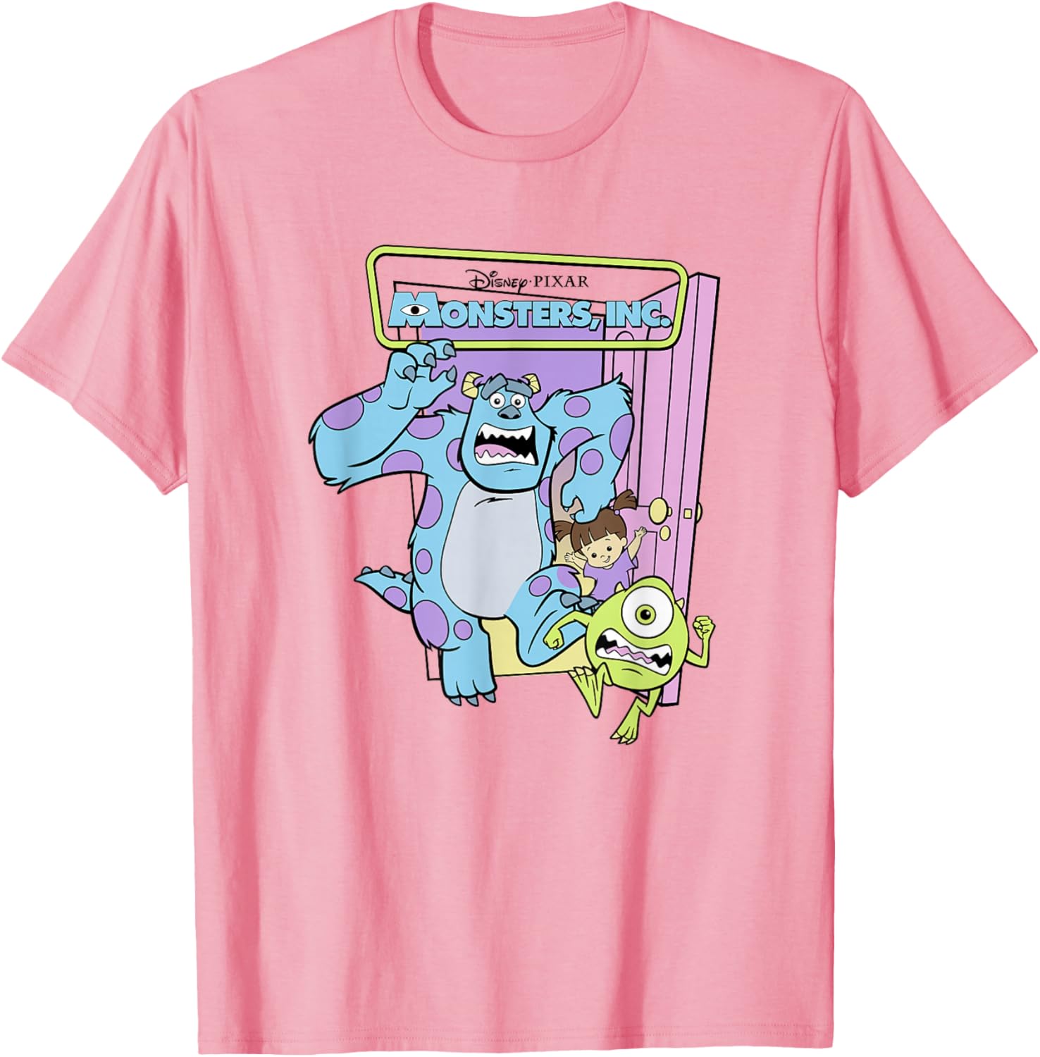 Monsters Inc Sulley Mike Boo Trio Logo T-Shirt for Fans and Collectors - 10