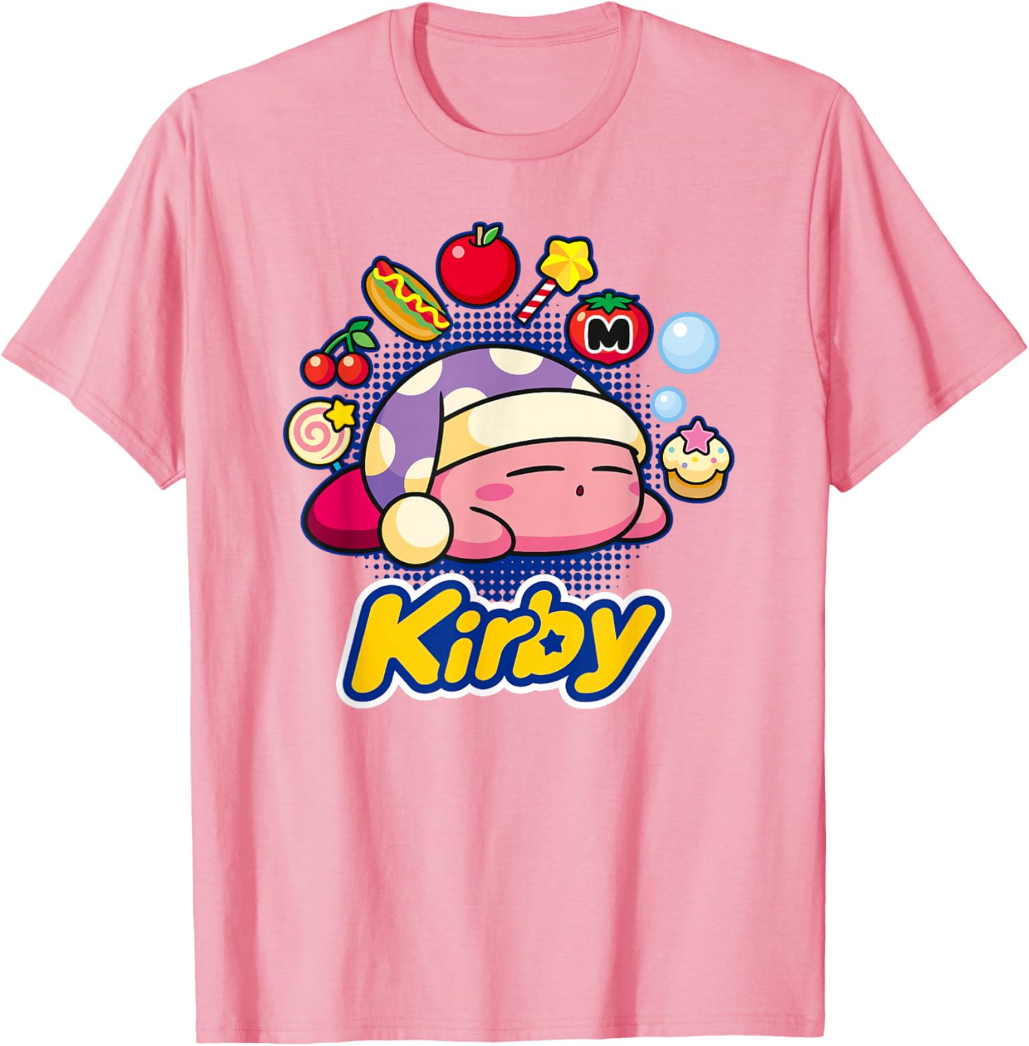 Kirby Dreaming of Tasty Trinkets T-Shirt for Fun and Fashion Lovers - 15